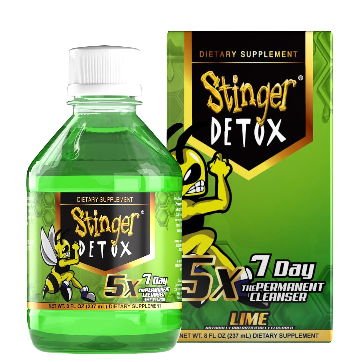 5X 7-Day Extra Strength Permanent Drink – Lime Flavor – 8 FL OZ