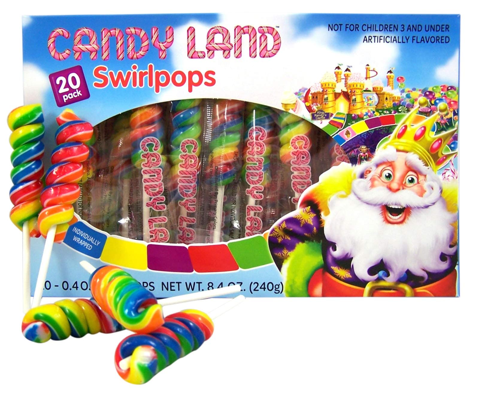 Candy Land 20 Pack Lollipop Swirls