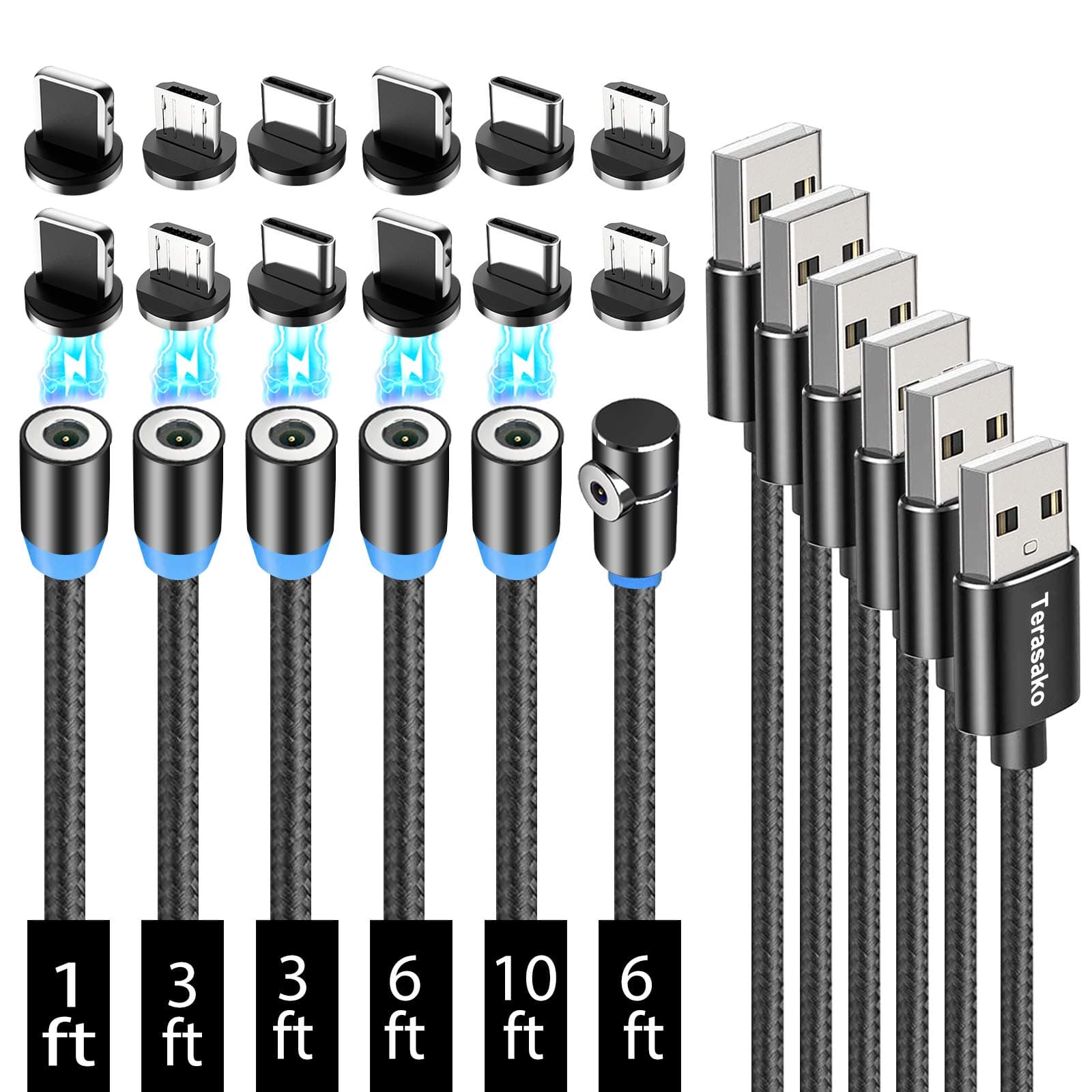 Magnetic charging cable(6 Packs)