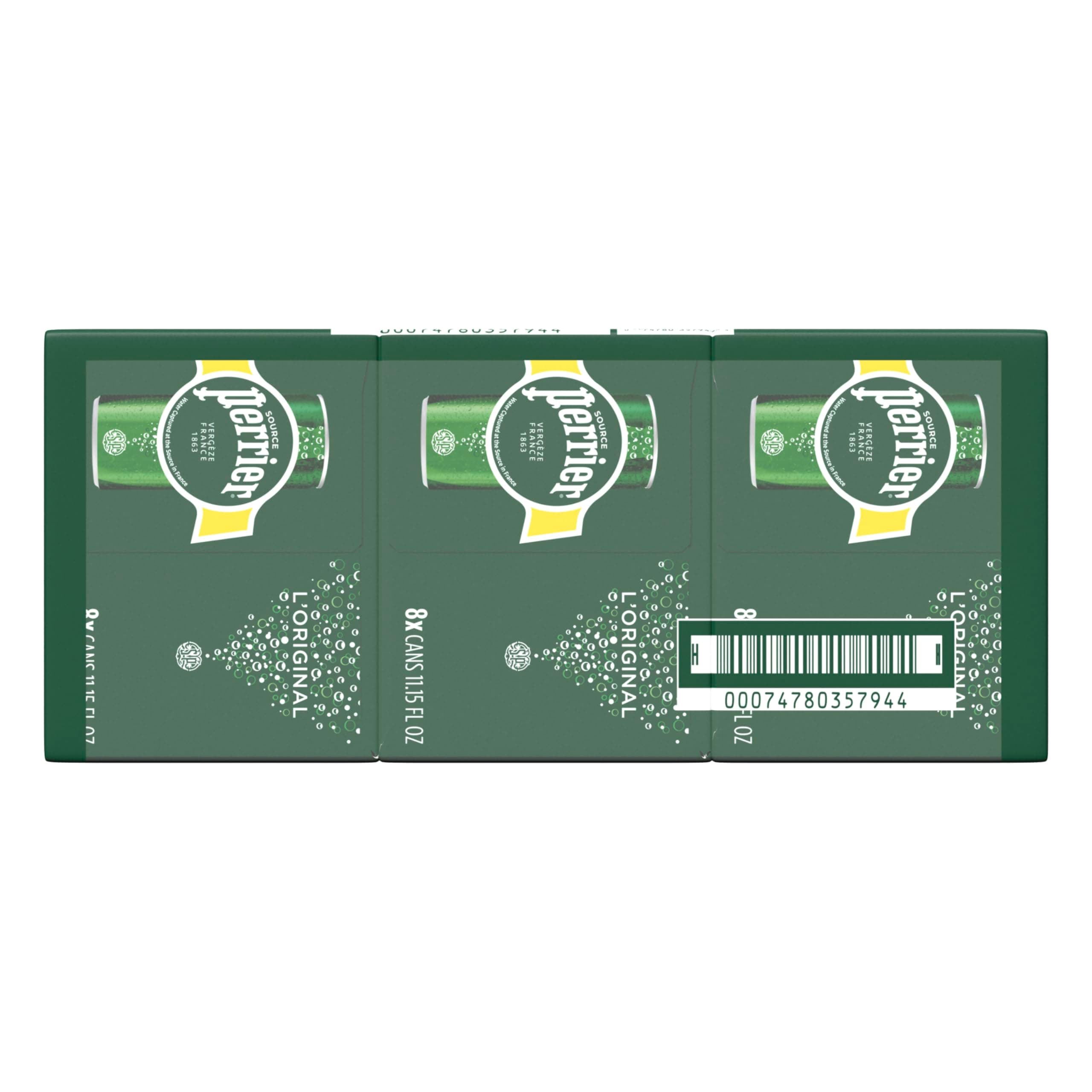 Perrier Sparkling Water, 11.15 Fl Oz Cans (Pack of 24)