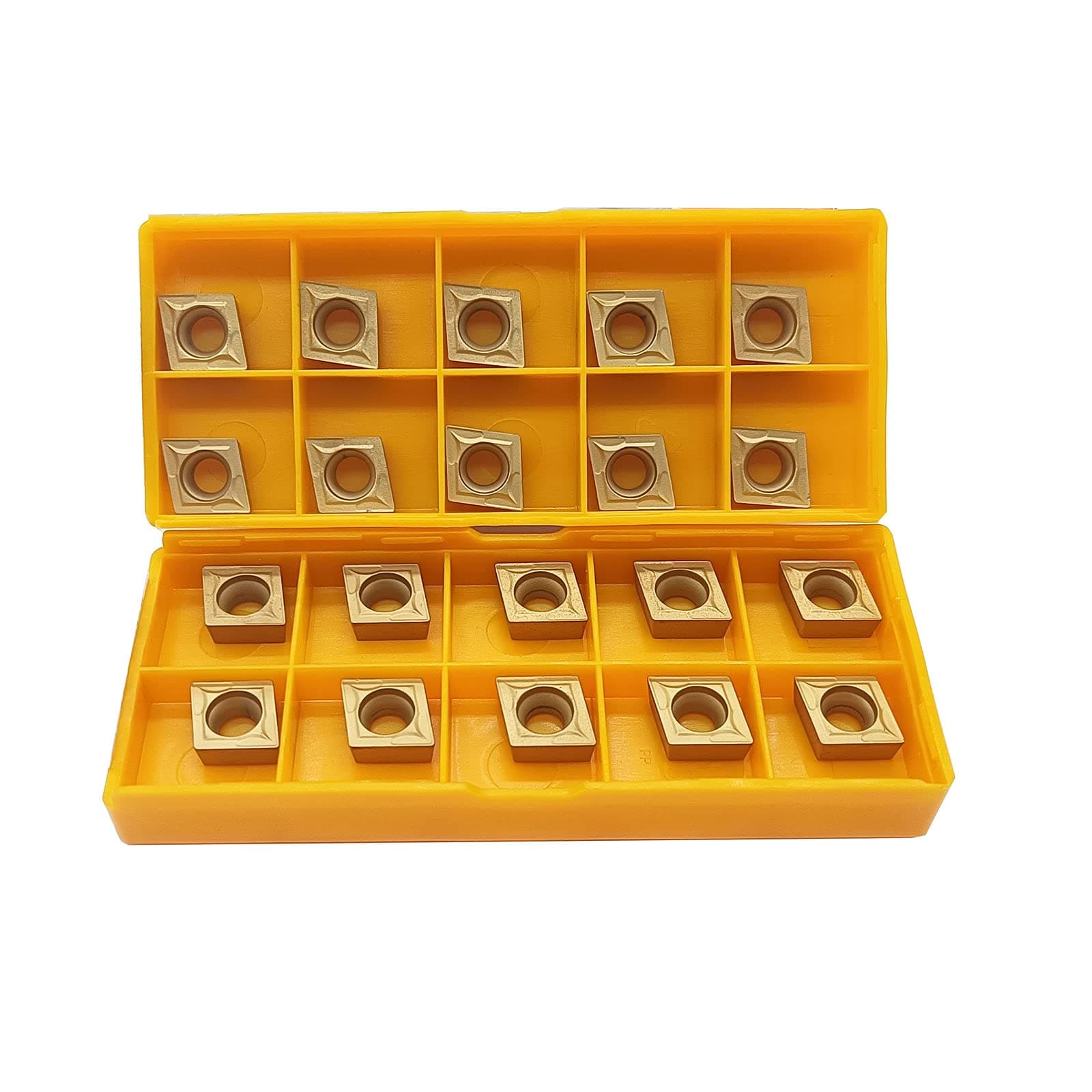 20pcs CCMT09T304/CCMT32.51 Carbide Turning Inserts,CCMT Insert Mutilayer Coated CNC Lathe Replacement Cutters Inserts for Lathe Turning Tool Holder Boring Bar