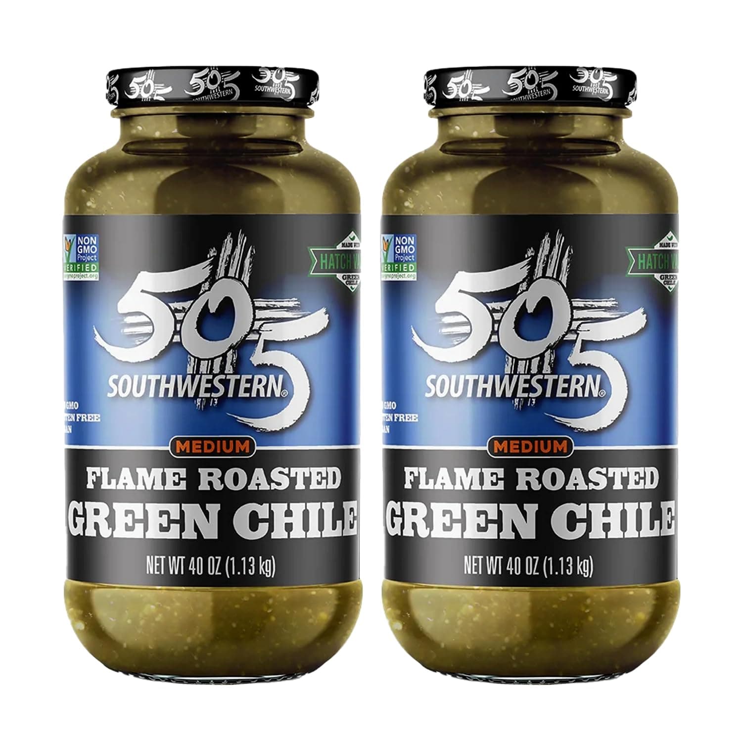 505 Southwestern Hatch Valley Diced Green Chiles, 40 Ounce (2 Pack)