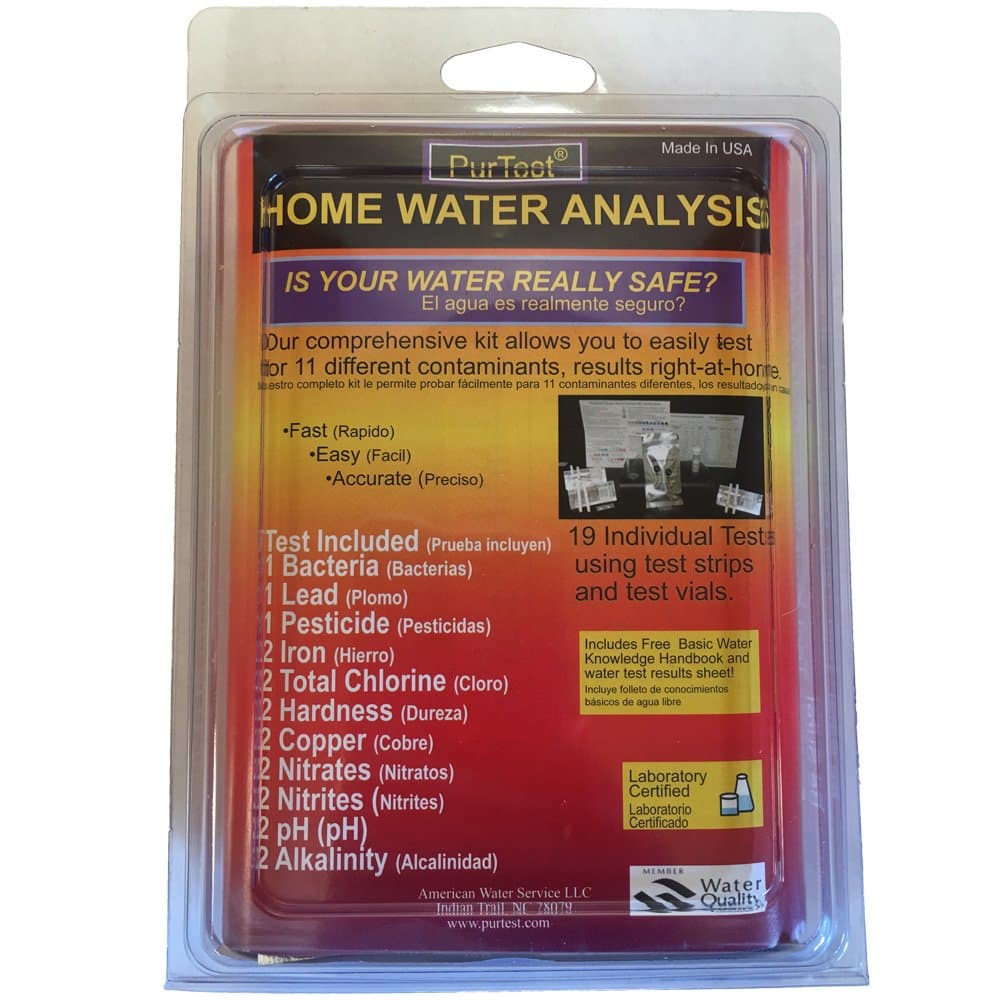 Home Drinking Water Test Kit - 11 Contaminants