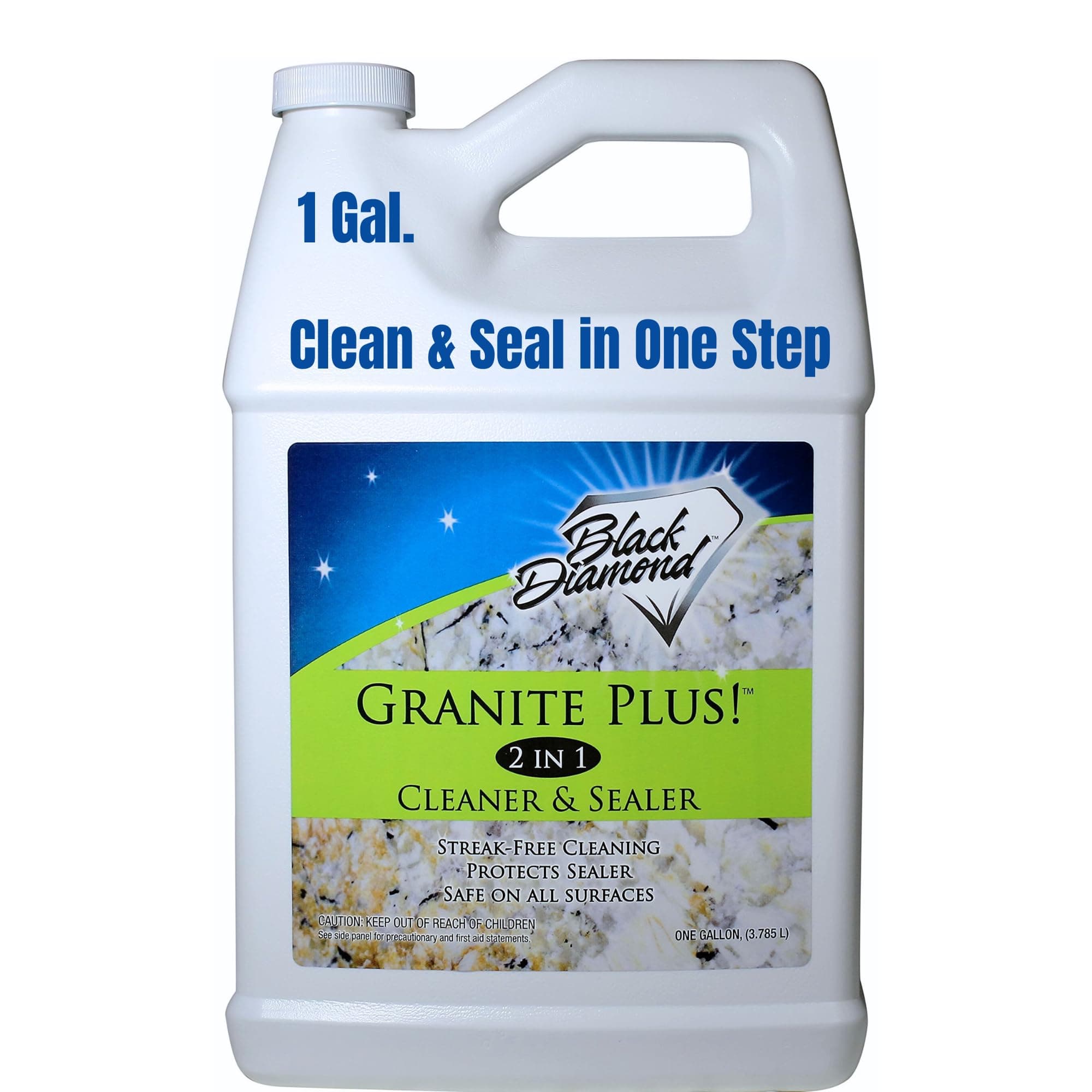 GRANITE PLUS! 2 in 1 Cleaner & Sealer for Granite, Marble, Travertine, Limestone, Ready to Use! (1-Gallon)