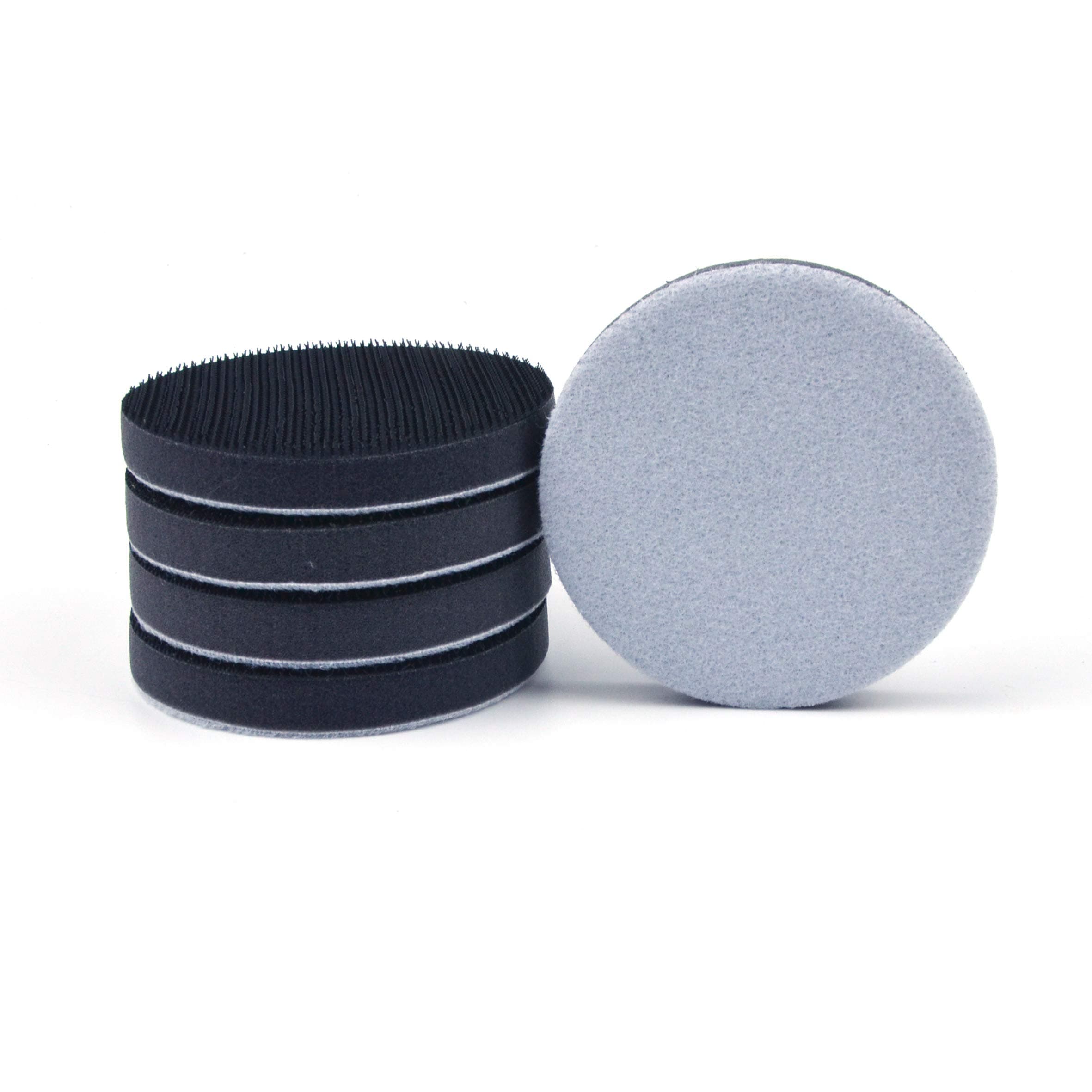 POLIWELL 2 Inch (50mm) Sponge Surface Protection Interface Pads for 2" Back-up Sanding Pad and Hook&Loop Sanding Discs, 5 Pack 3in05 5