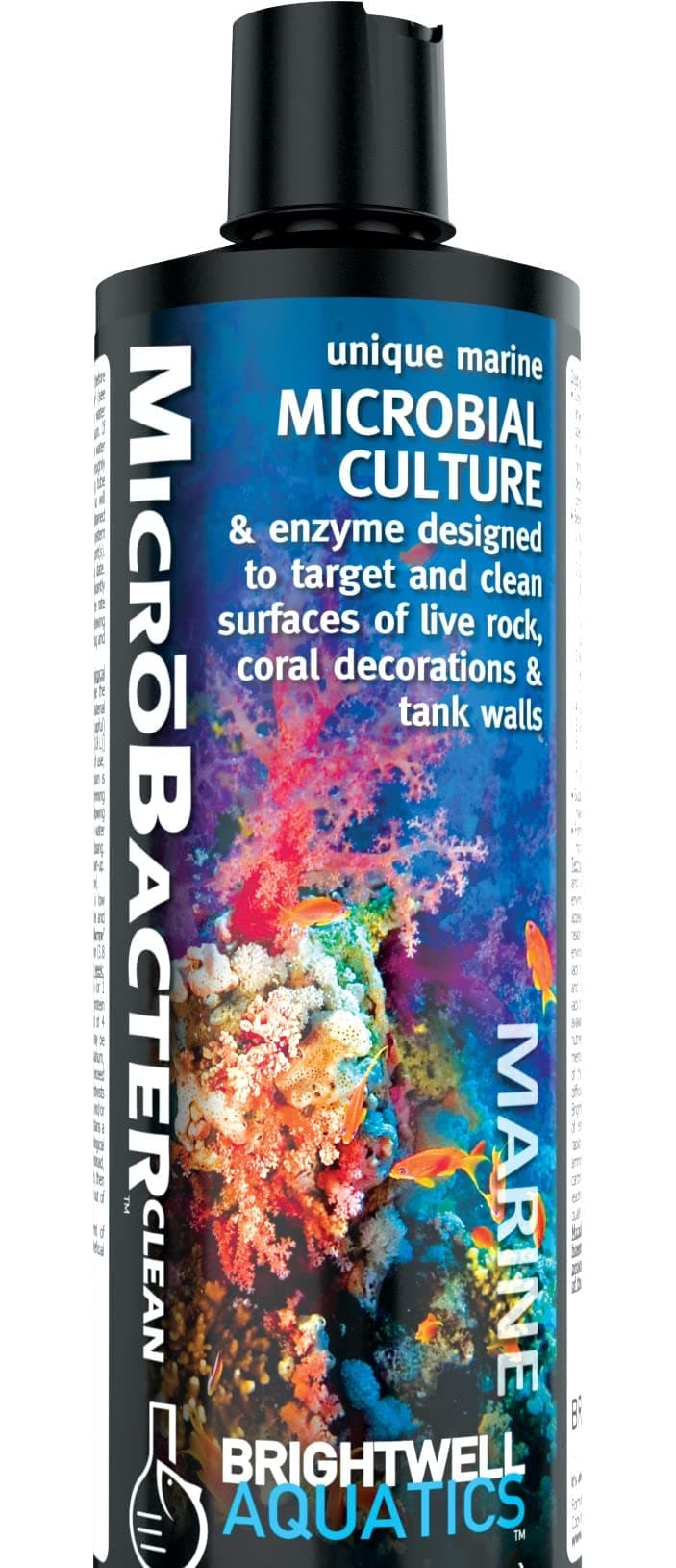 MicroBacter Clean - Microbial Culture & Enzyme Blend Designed to Target & Clean Surfaces of Aquatic Tanks, 250 ML