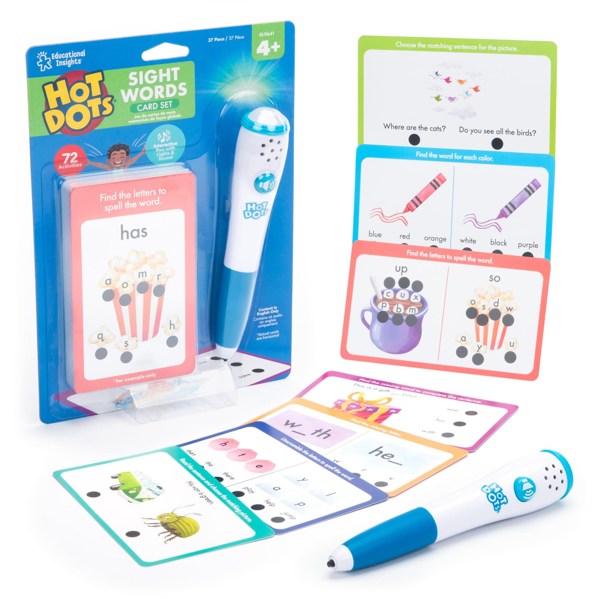 Educational Insights Hot Dots Sight Word Card Set