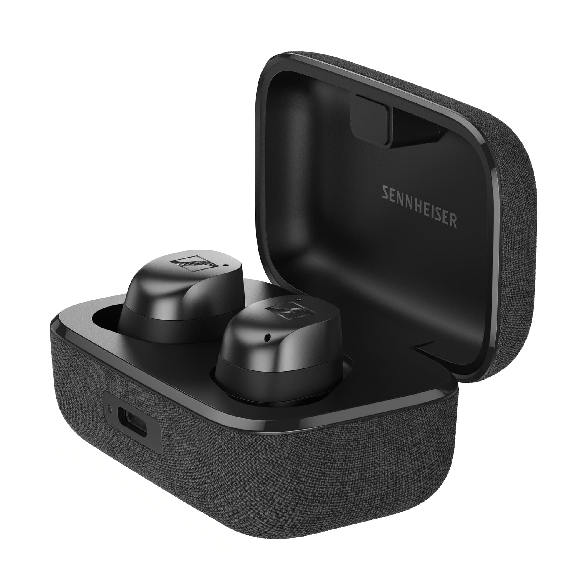 MOMENTUM True Wireless 4 Smart Earbuds with Bluetooth 5.3, Crystal-Clear Sound, Comfortable Design, 30-Hour Battery Life, Adaptive ANC, LE and Auracast - Black Graphite