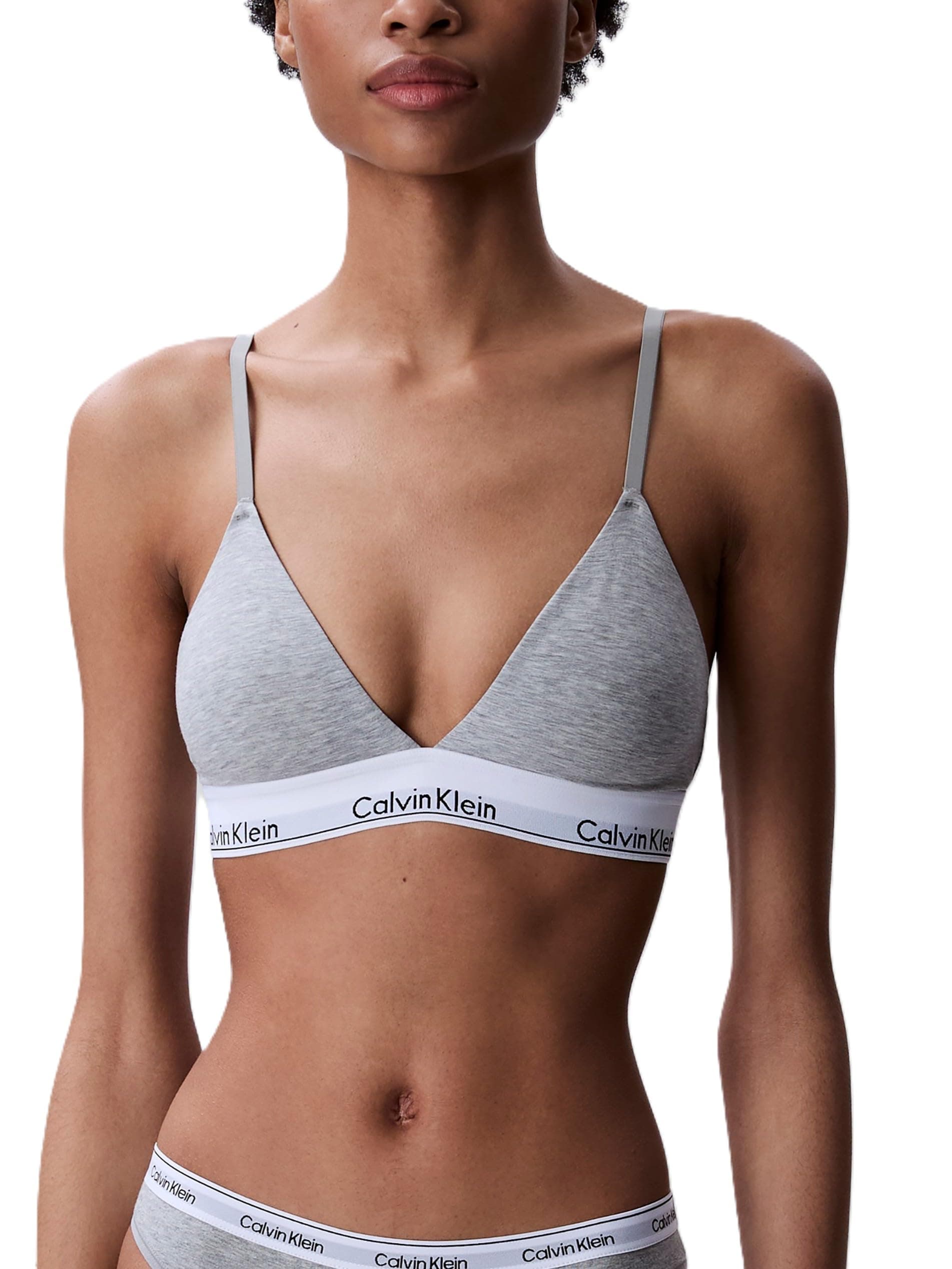 womens Modern Cotton Lightly Lined Triangle Wireless Bralette Bra