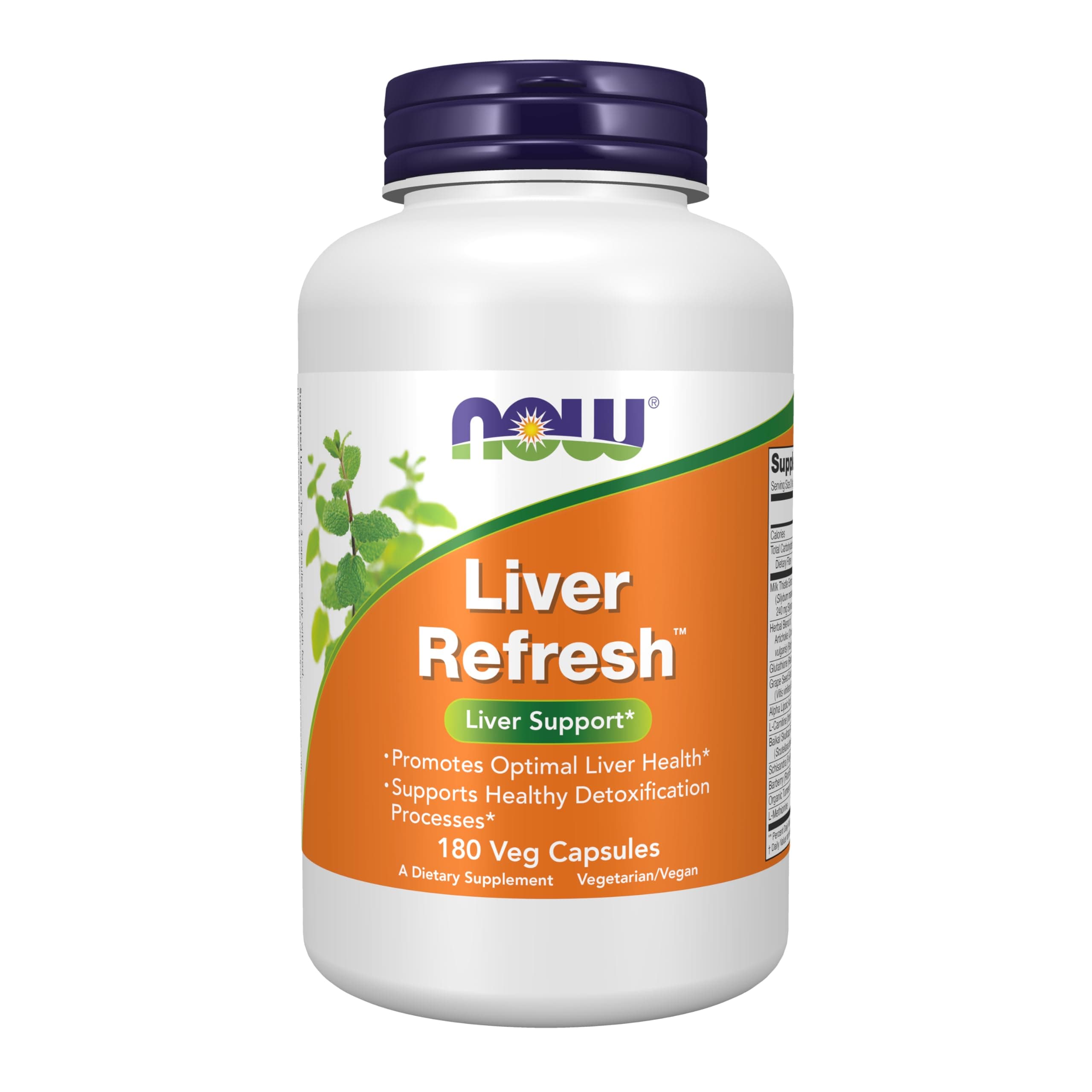 Supplements, Liver Refresh™ with Milk Thistle Extract and unique Herb-Enzyme blend, 180 Veg Capsules