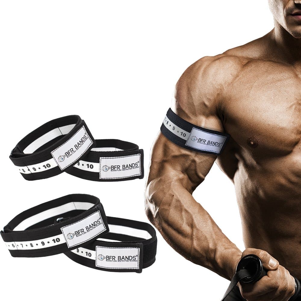 Occlusion Training Bands ® by BFR Bands, Slider Series Bundle, Blood Flow Restriction Bands for Lean & Fast Muscle Growth Without Lifting Heavy Weights - Strong Adjustable Straps, Arms & Legs