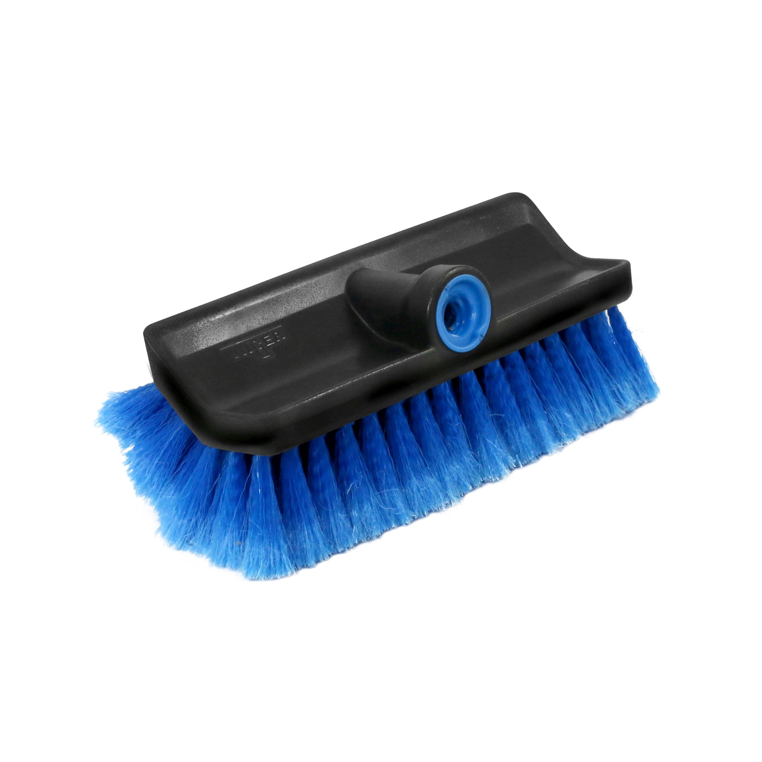 Unger Professional Lock-On HydroPower 10” Bi-Level Soft Wash Brush, Compatible with Waterflow Poles, Outdoor Cleaning Supplies, Great for Patios, Siding, Windows, Cars, and Boats