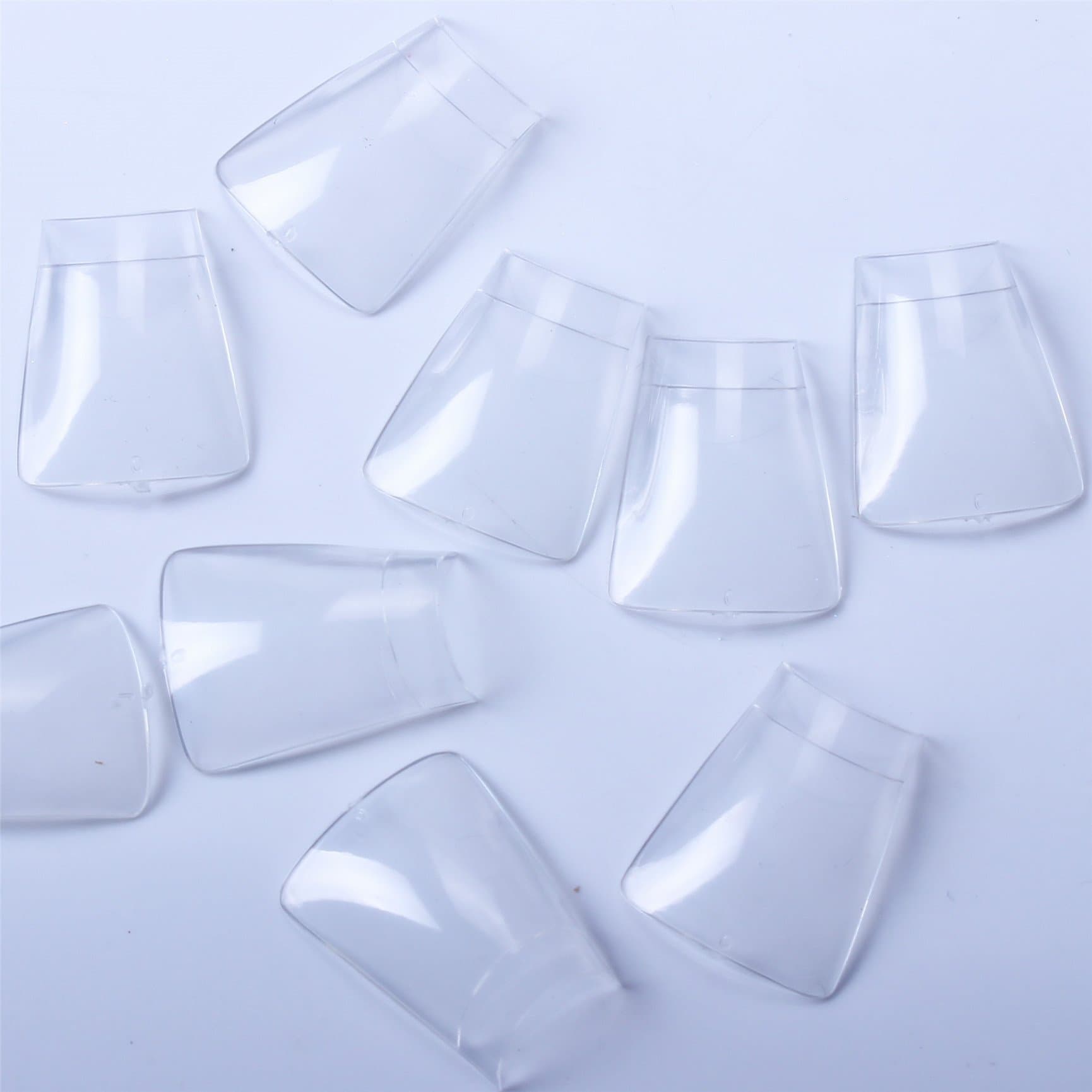 500pcs Clear Duck Nail Tips Wide False Nail Tips Acrylic Nail