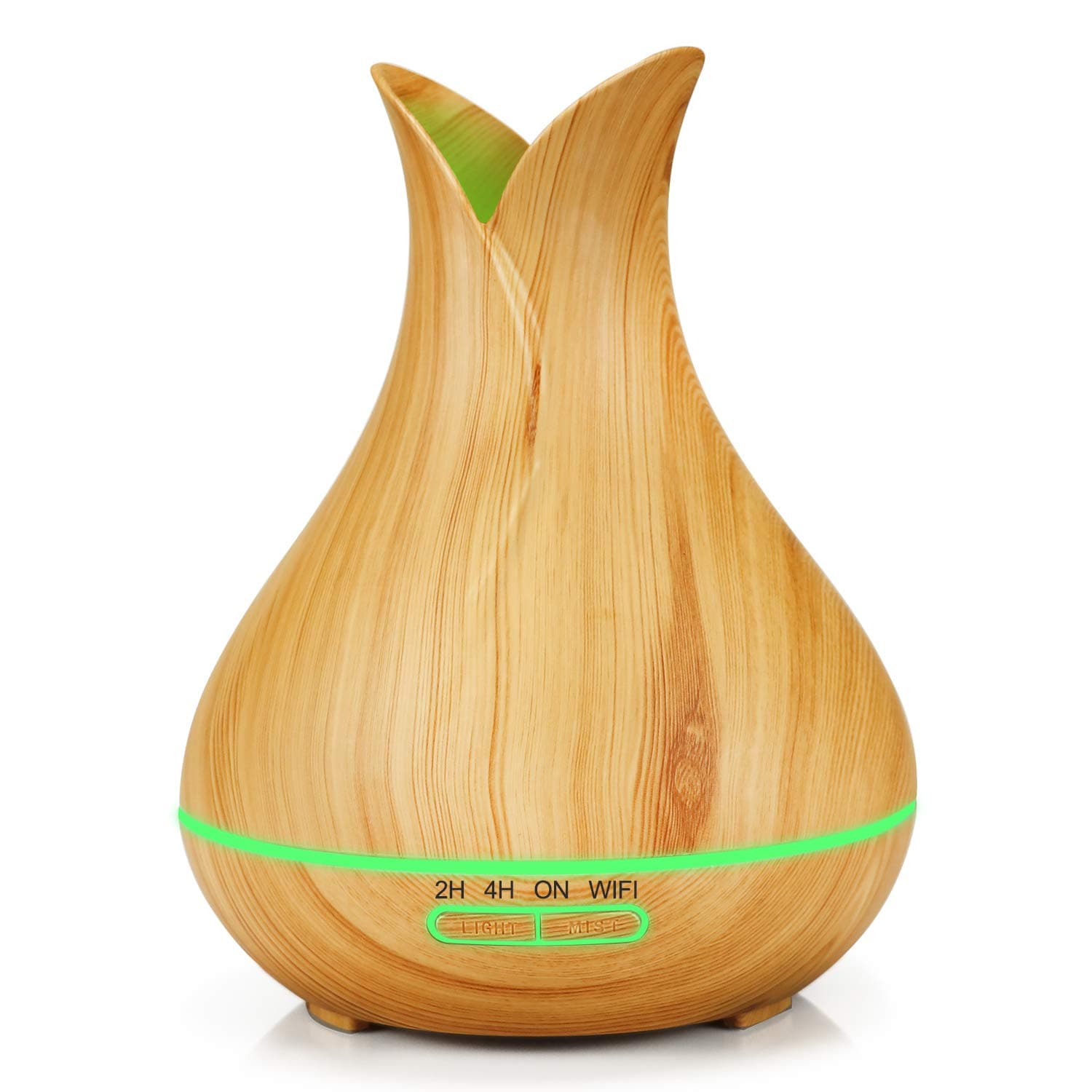 Winpossee Tuya Smart Home Smart WiFi Essential Oil Diffuser Humidifier Compatible with Alexa Google Home APP Voice Control Timer 7 colors LED Flash Ultrasonic Humidifier Air Purifier