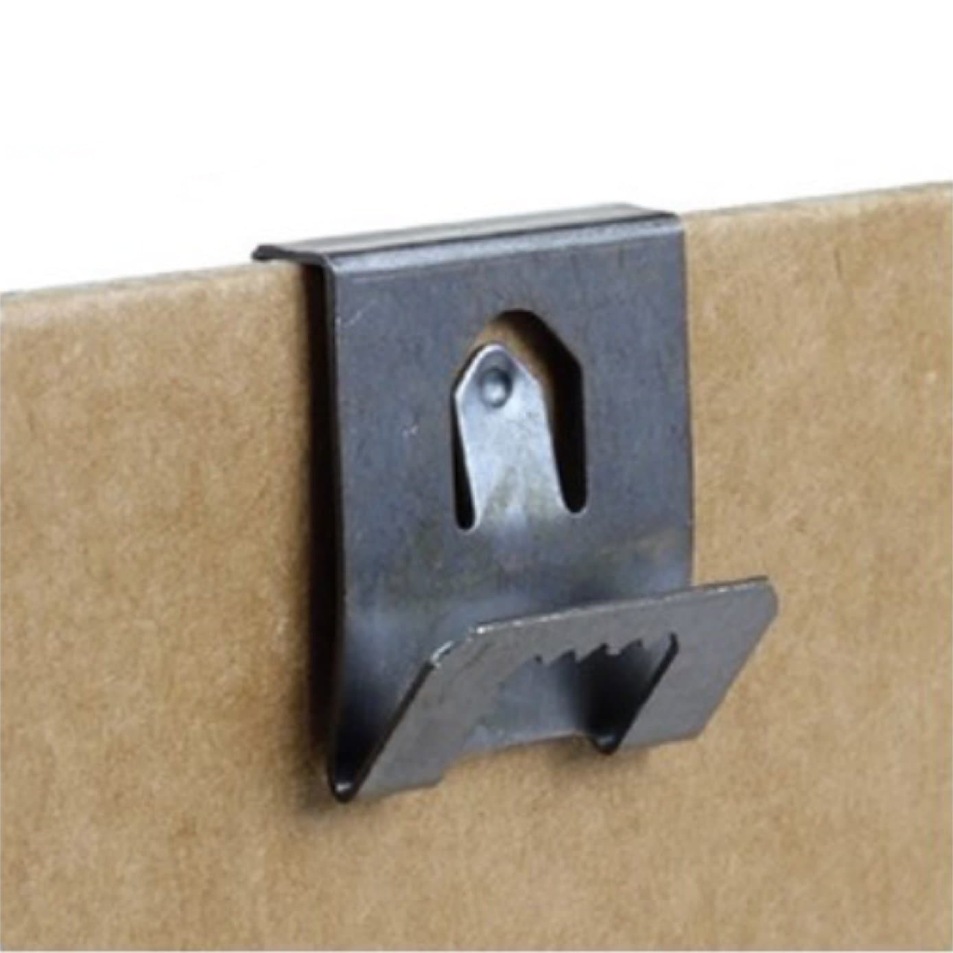 Clip Over Sawtooth Frame Hanger 2-3mm Board (20 Pack) Picture Hanging