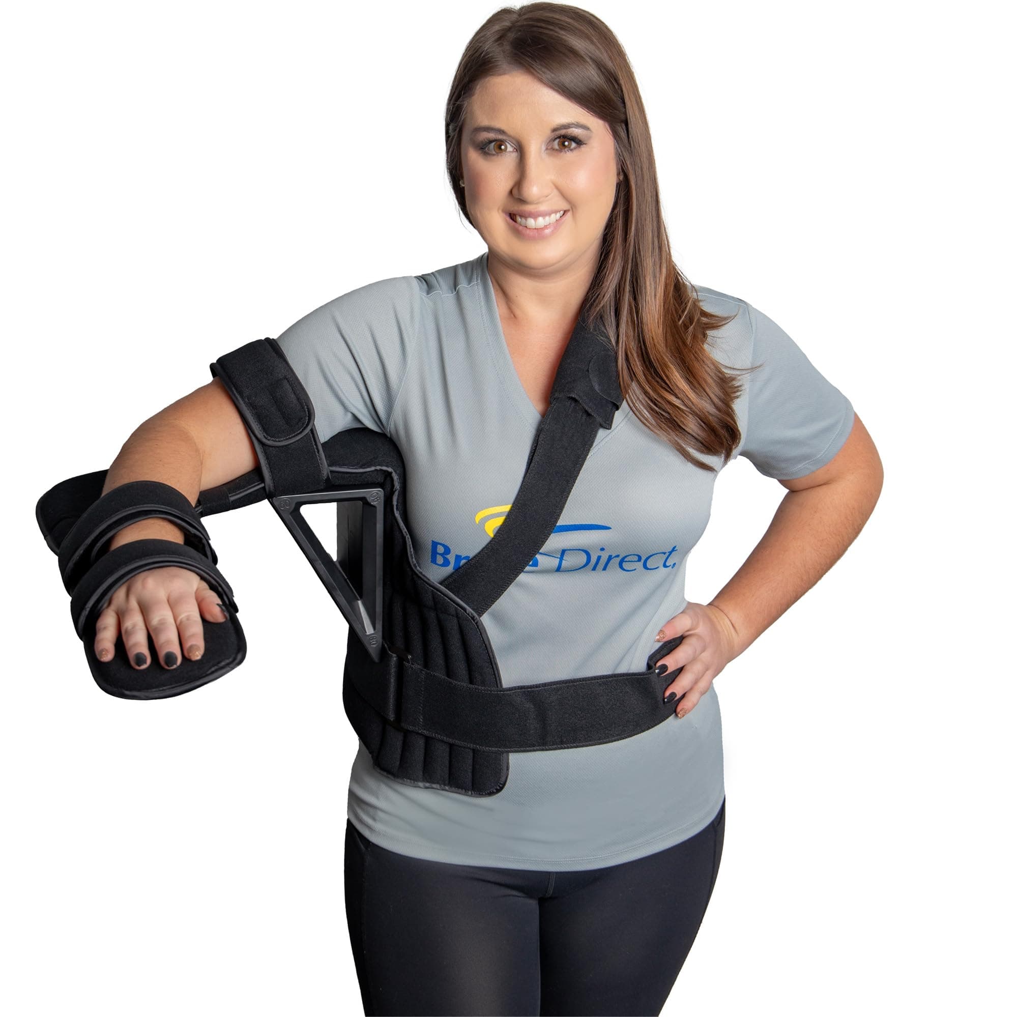 Shoulder Abduction Stabilizer Brace PDAC L3960 - Support, Protect and Stabilize Shoulder Injury, Rotator Cuff, Fracture, Tendonitis, Frozen Shoulder or Post Surgery- Left or Right- Men or Women
