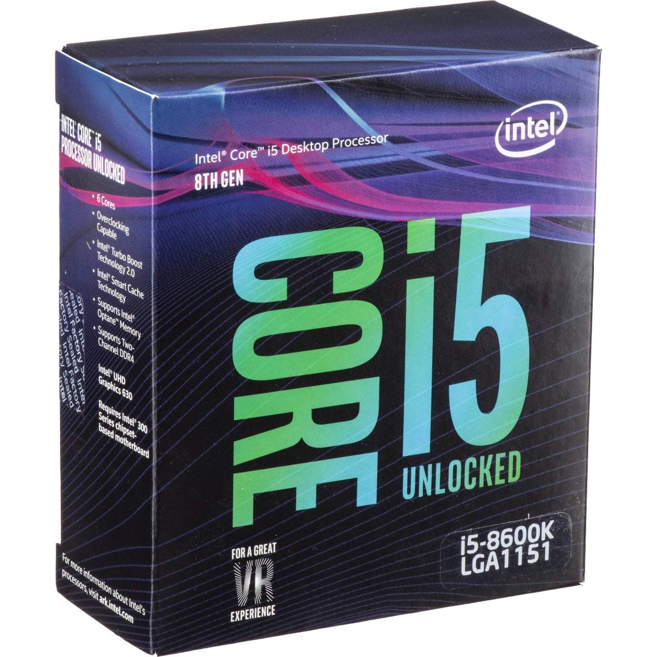 Microsoft OEM Intel Core i5 i5-8600K Hexa-core (6 Core) 3.60 GHz Processor - Socket H4 LGA-1151