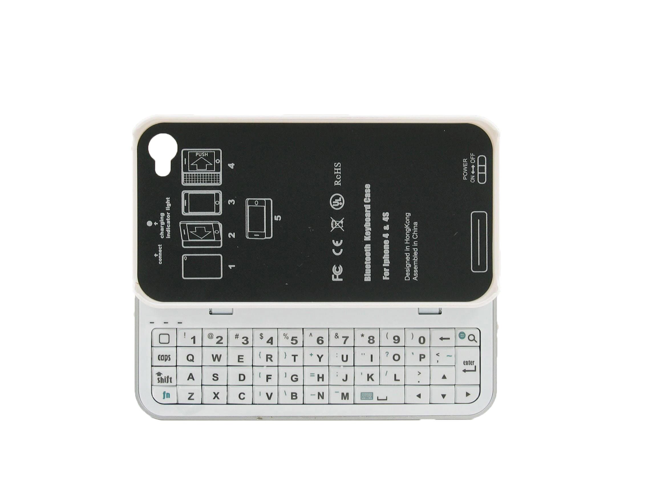 Naztech NAZ11918 Bluetooth Keyboard for Apple iPhone 4/4S - 1 Pack - Retail Packaging - White