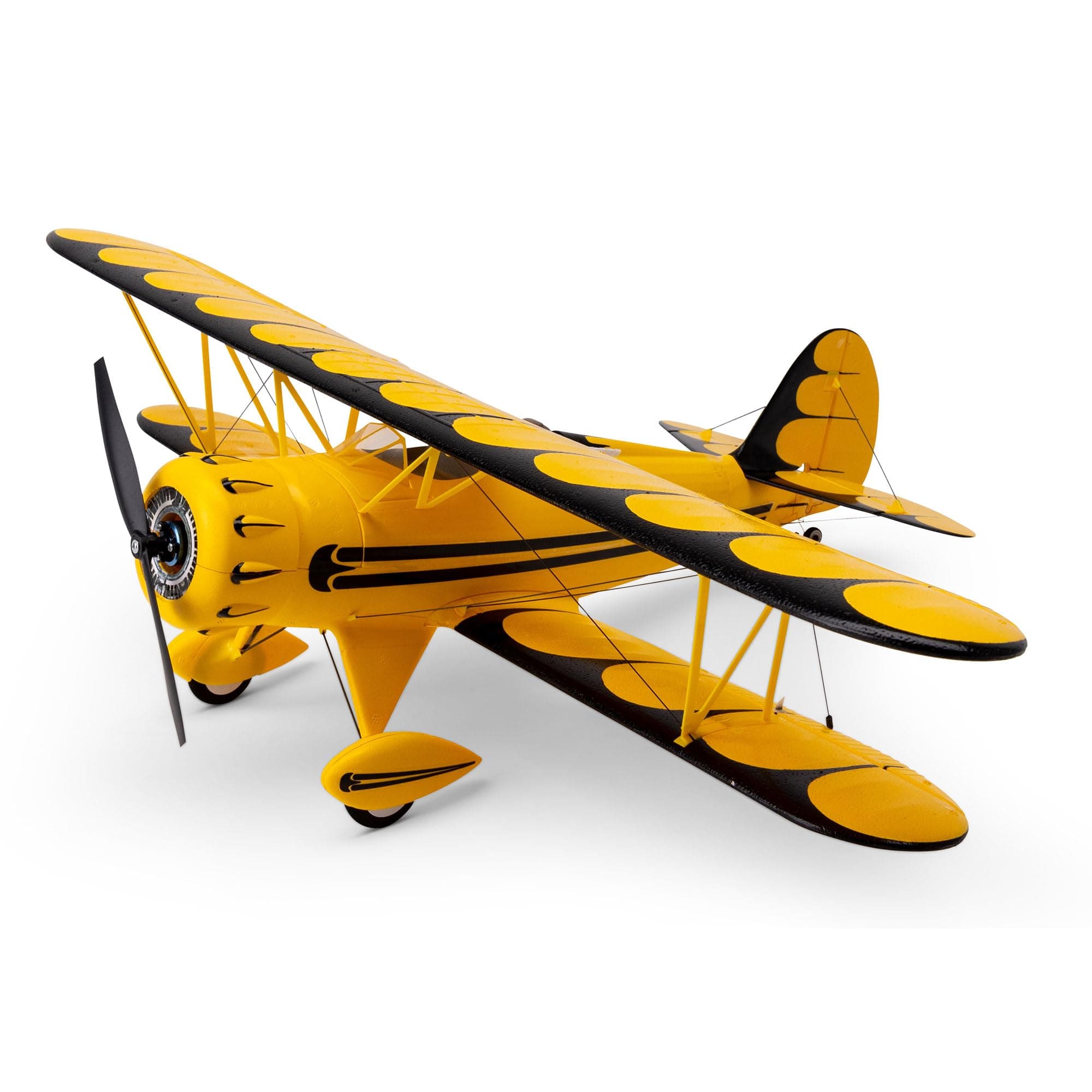 RC Airplane UMX WACO Yellow BNF Basic Transmitter Battery and Charger Not Included with AS3X & Safe EFLU53550Y