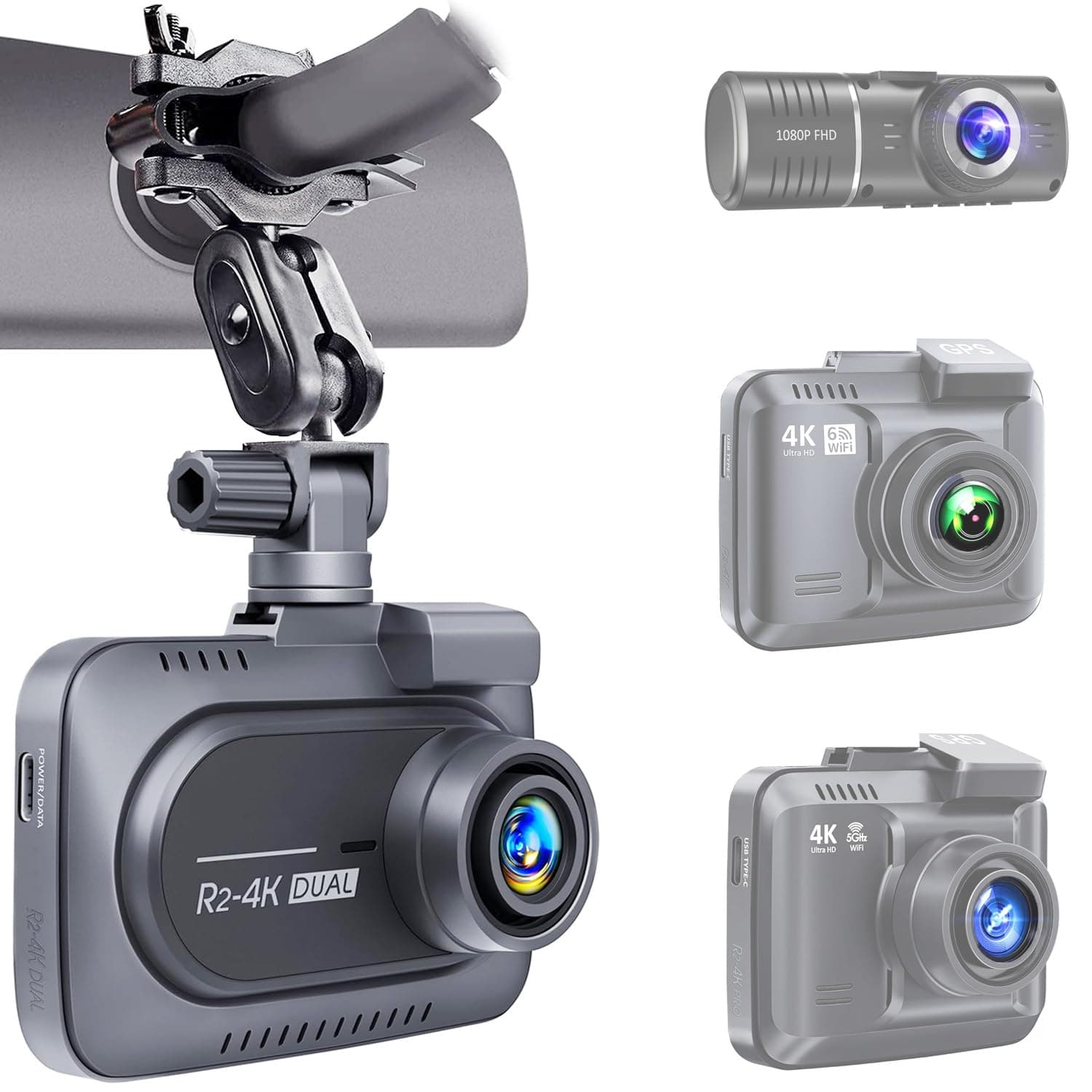 Dash Cam Mount for Rove R2-4K,R2-4K Pro, R2-4K Dual, Falcon F170,Z-Edge,Old Shark,YI,Kdlinks X1,VANTRUE and Most Dash Camera and Car Camera