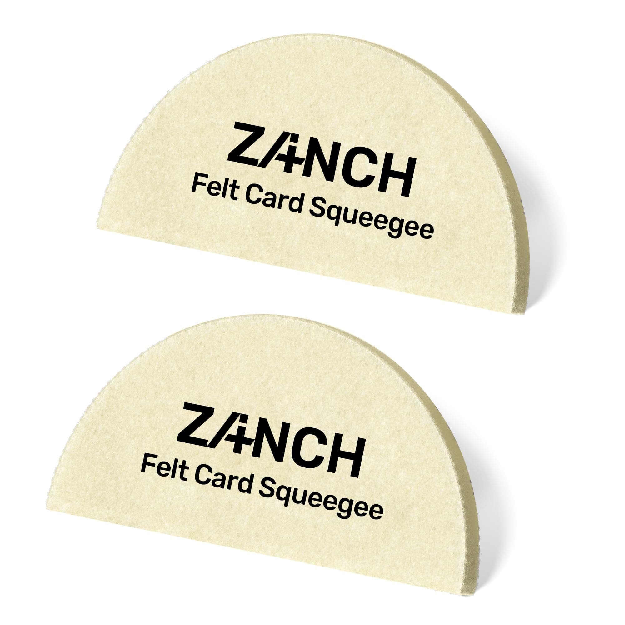 Zanch Window Tint Tools,Soft Wool Felt Squeegee for Window Tint Protective and Vinyl Wrap Film Installation【2pcs Fan-Shaped】