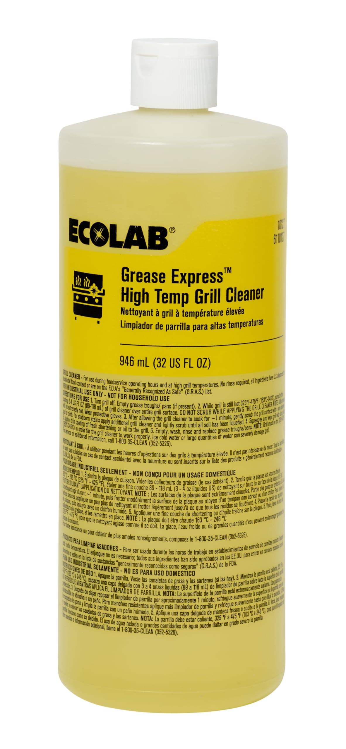 Ecolab Grease Express HighTemp Grill Cleaner, 32oz 10127