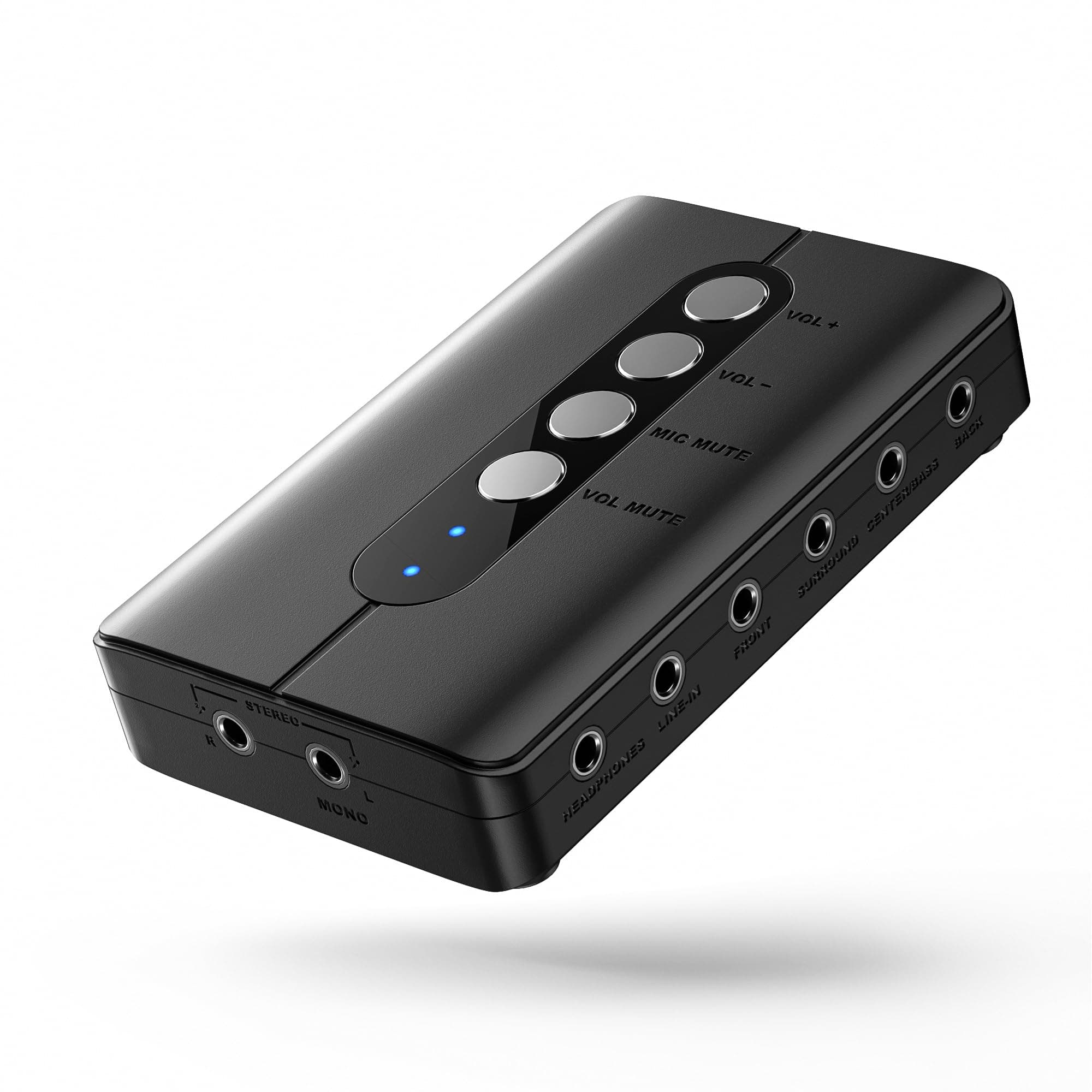 DriverGenius External 7.1/5.1USB Sound Card, with 3.5mm MIC and 2.1 SPDIF - Compatible for Windows 11 & Mac (U2AUDIO7-1)