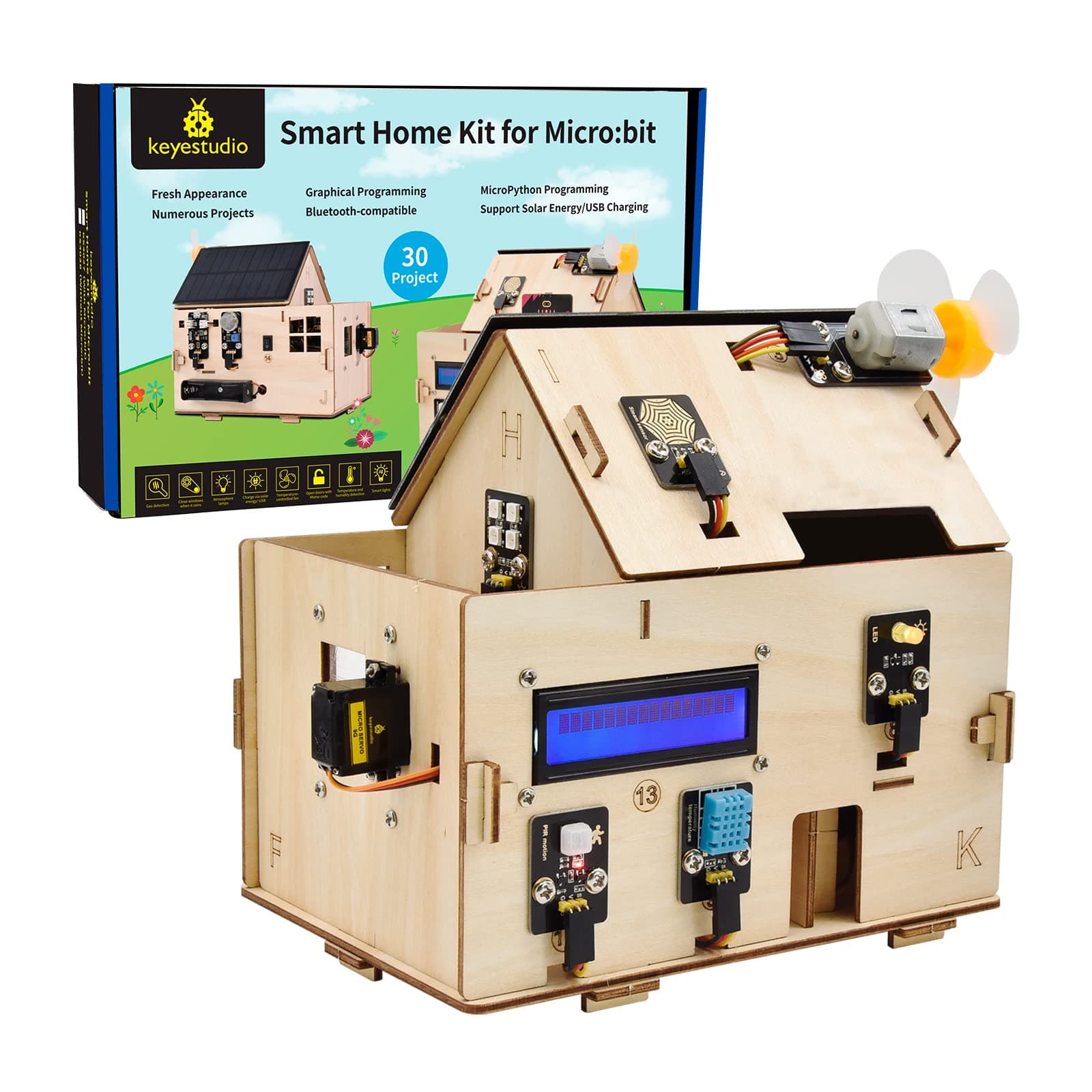 KEYESTUDIO BBC Micro:bit IoT Smart Home Starter Kit for Microbit V2