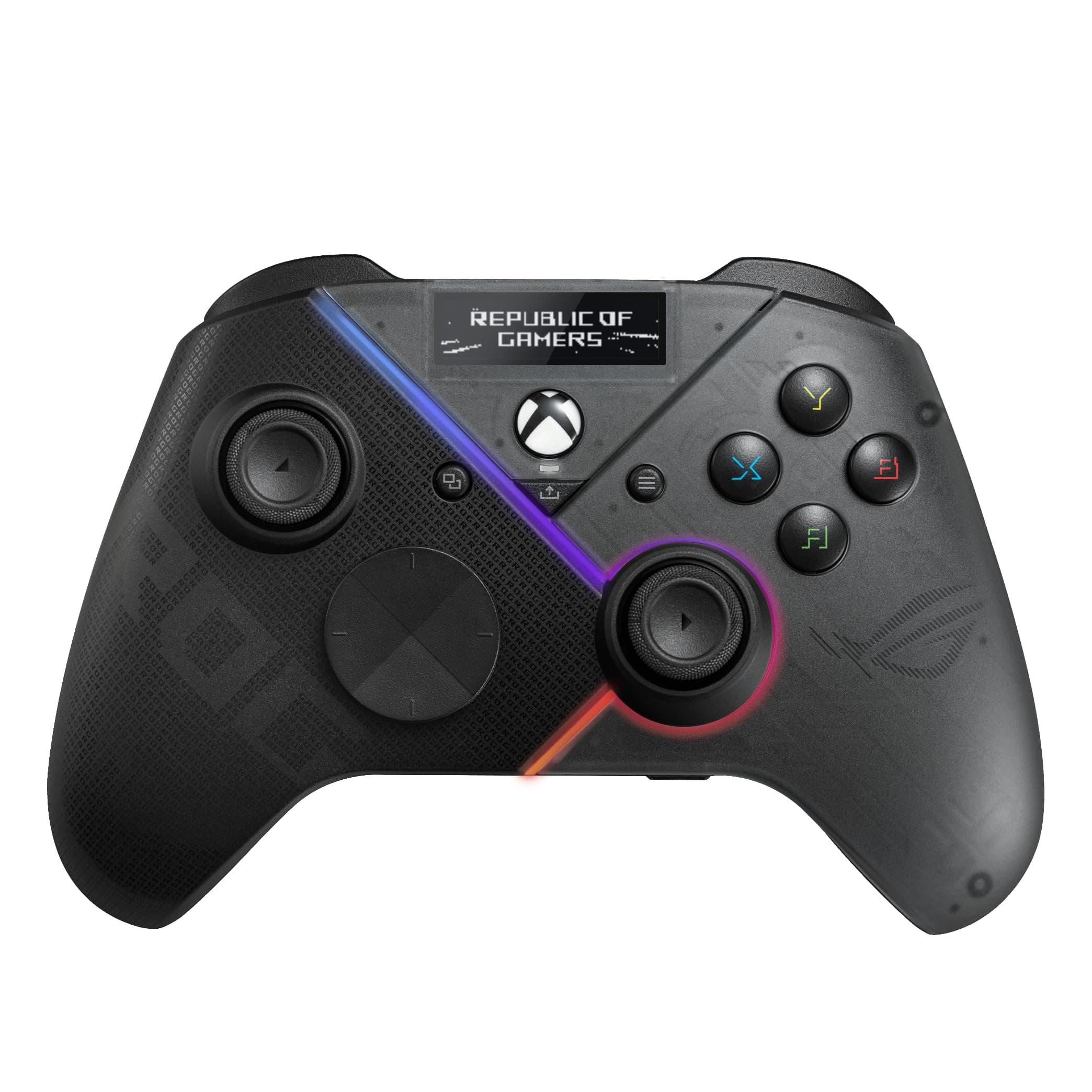 ASUS Controller Gamepad ROG Raikiri Pro (4 Rear Buttons / For PC & Xbox / Organic EL Display / Wired USB, 2.4GHz, Bluetooth Connection / Selectable Trigger Travel Distance / Built-in ESS DAC
