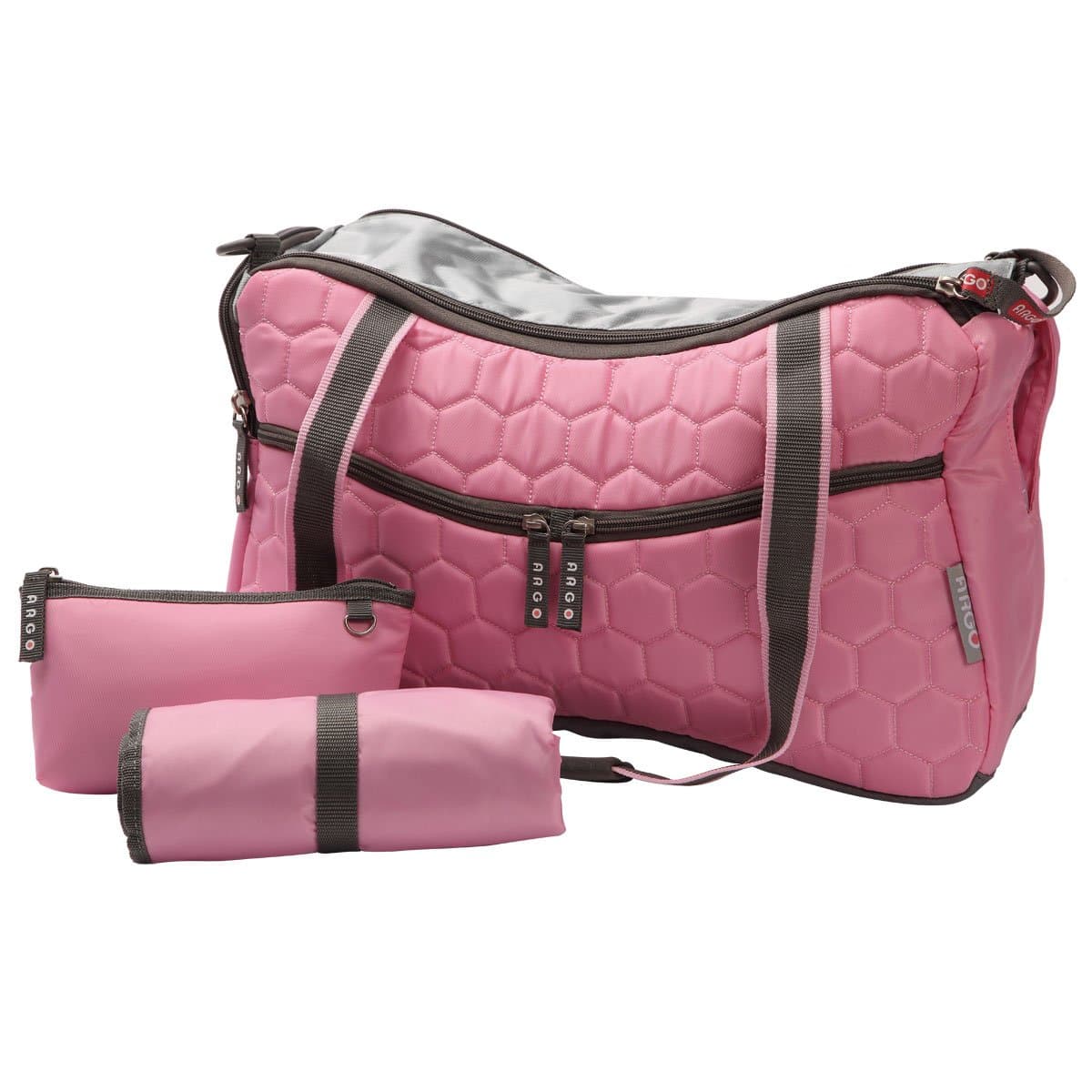 Argo Momster Diaper Bag, Medium, Tokyo Pink