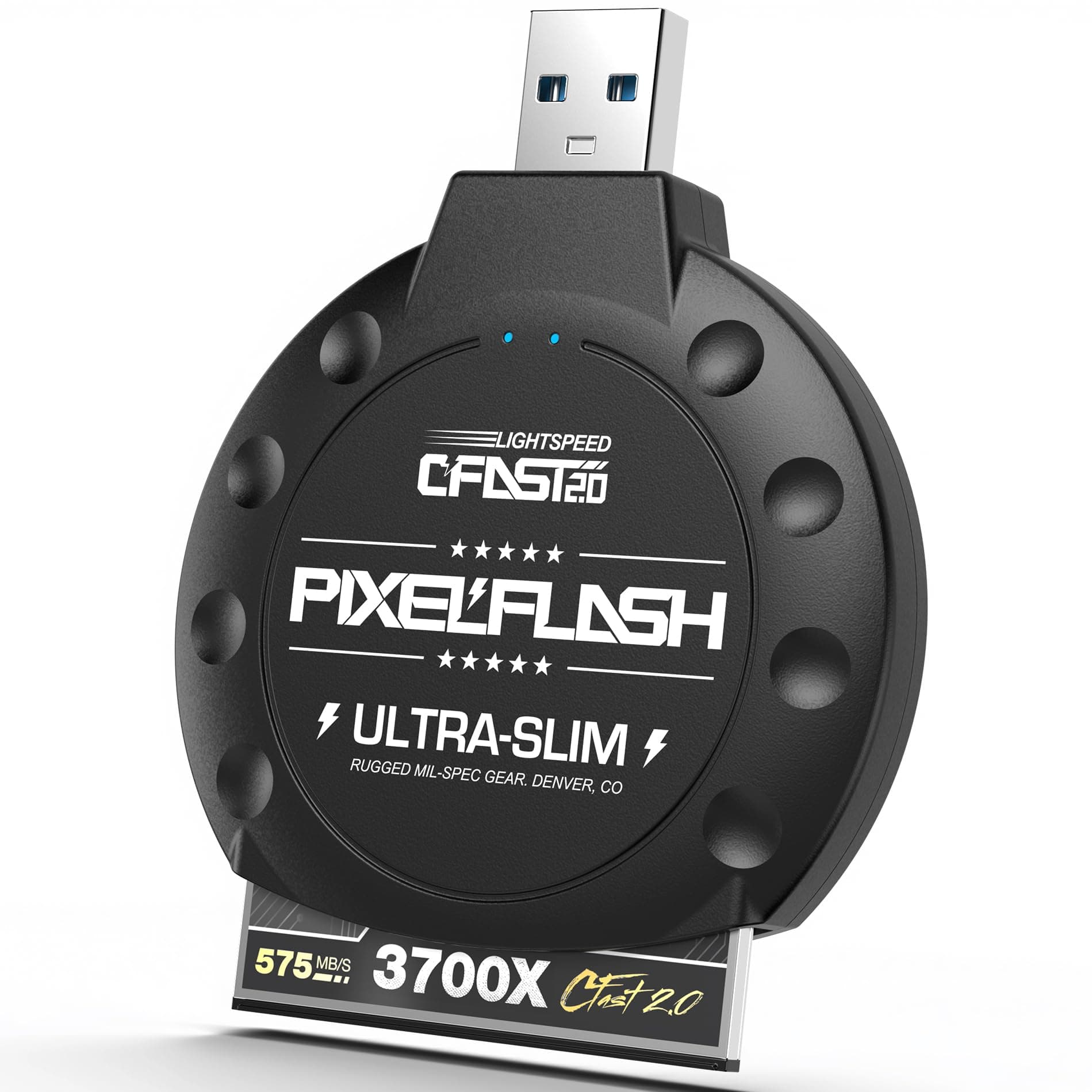 PixelFlash CFAST 2.0 Card Reader USB 3.0 SATA III 500MB/s Writer for Leica URSA Alexa Mini Canon Phase One & More