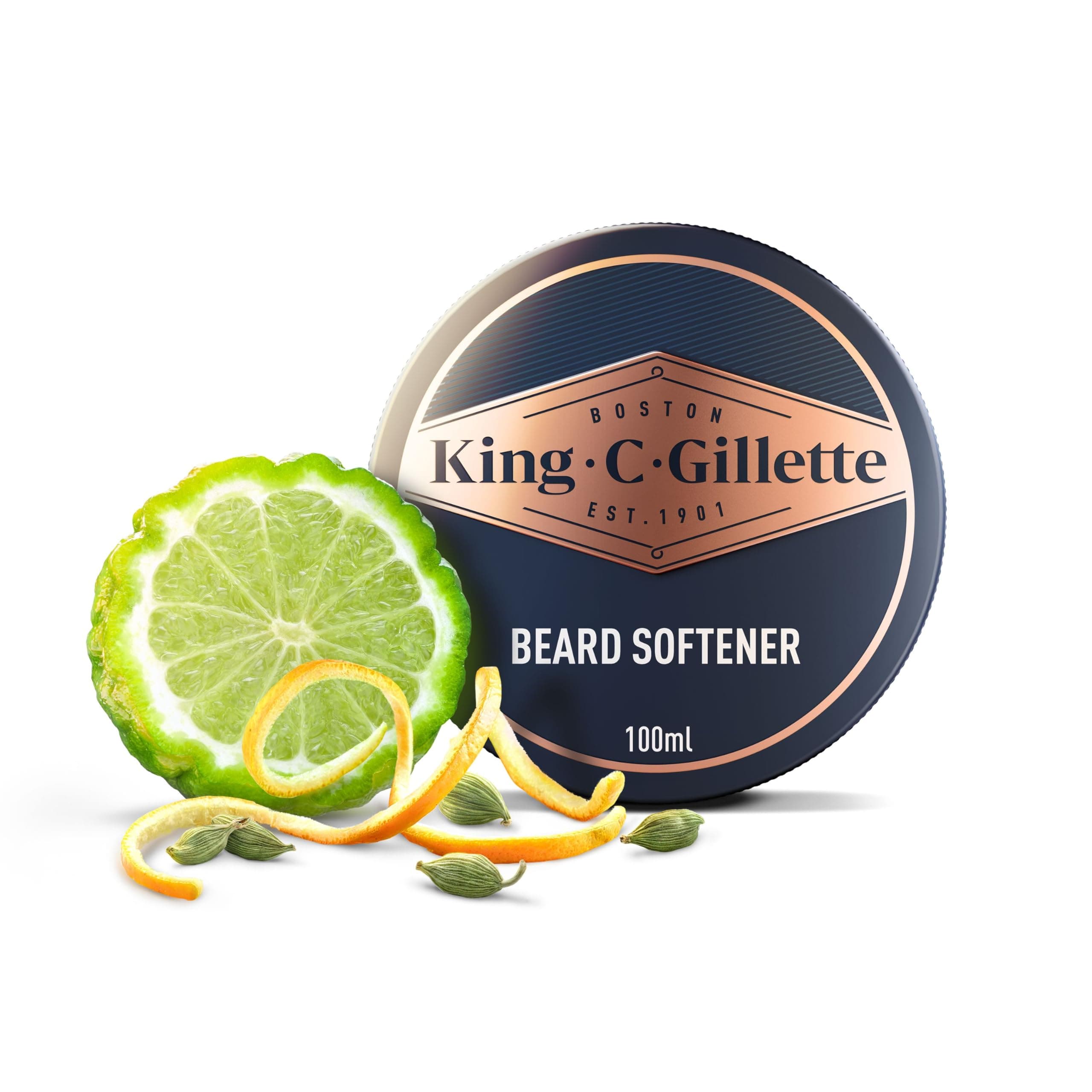 King C. Gillette Men’s Soft Beard Balm Deep Conditioning with Cocoa Butter Argan Oil and Shea 100 ml