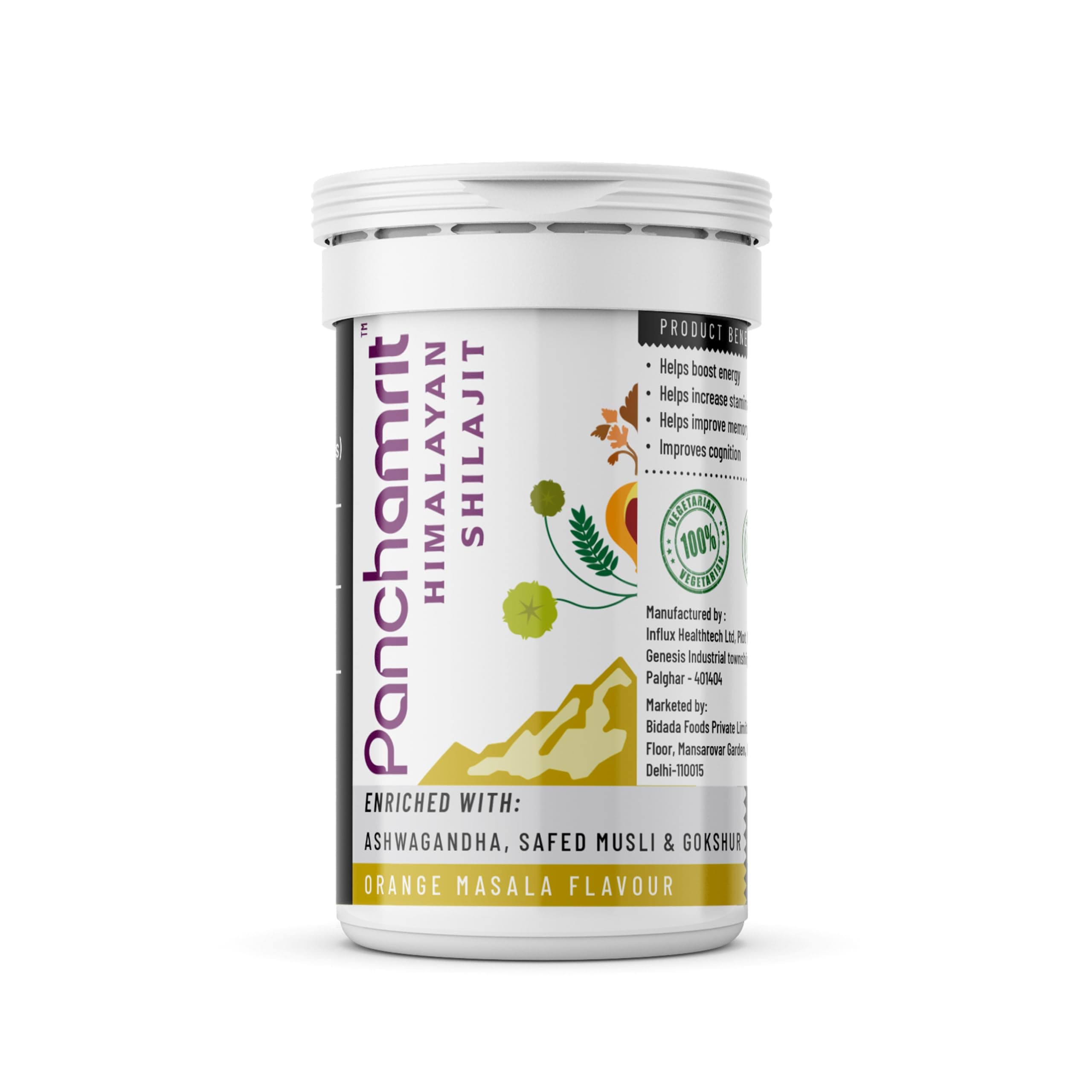 Panchamrit Himalayan Shilajit Effervescent | Helps Boost Stamina & Performance | Enriched with Ashwagandha, Kaunch Beej, Safed Musli | 3 Tablets