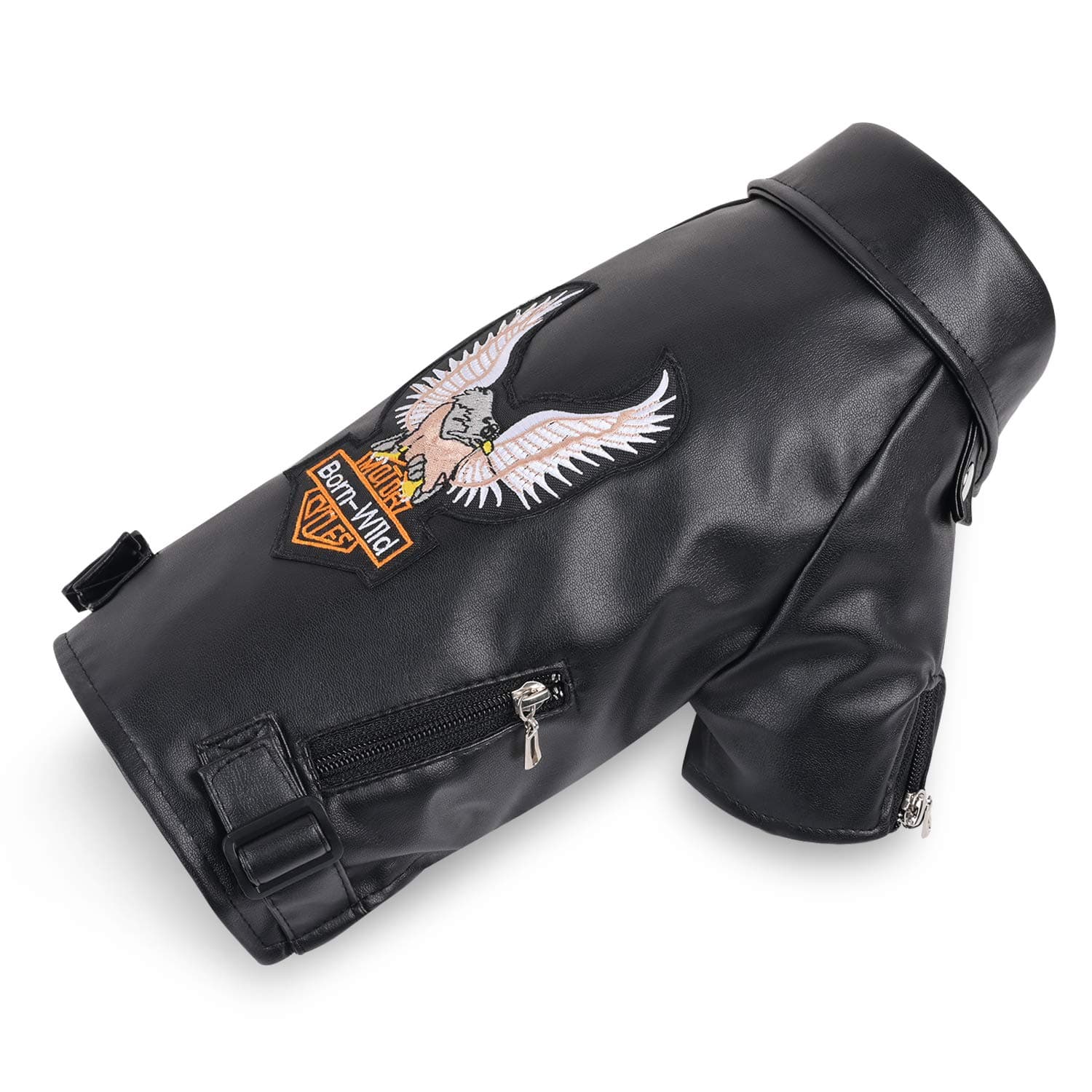 Warm Dog Jacket Winter Dog Coat Jacket for Small and Medium Sized Dogs Windproof and Waterproof Puppy Jacket Cool Pet Dog Clothes Dog Leather Jacket Chihuahua Clothes Yorkie Clothes Black Medium