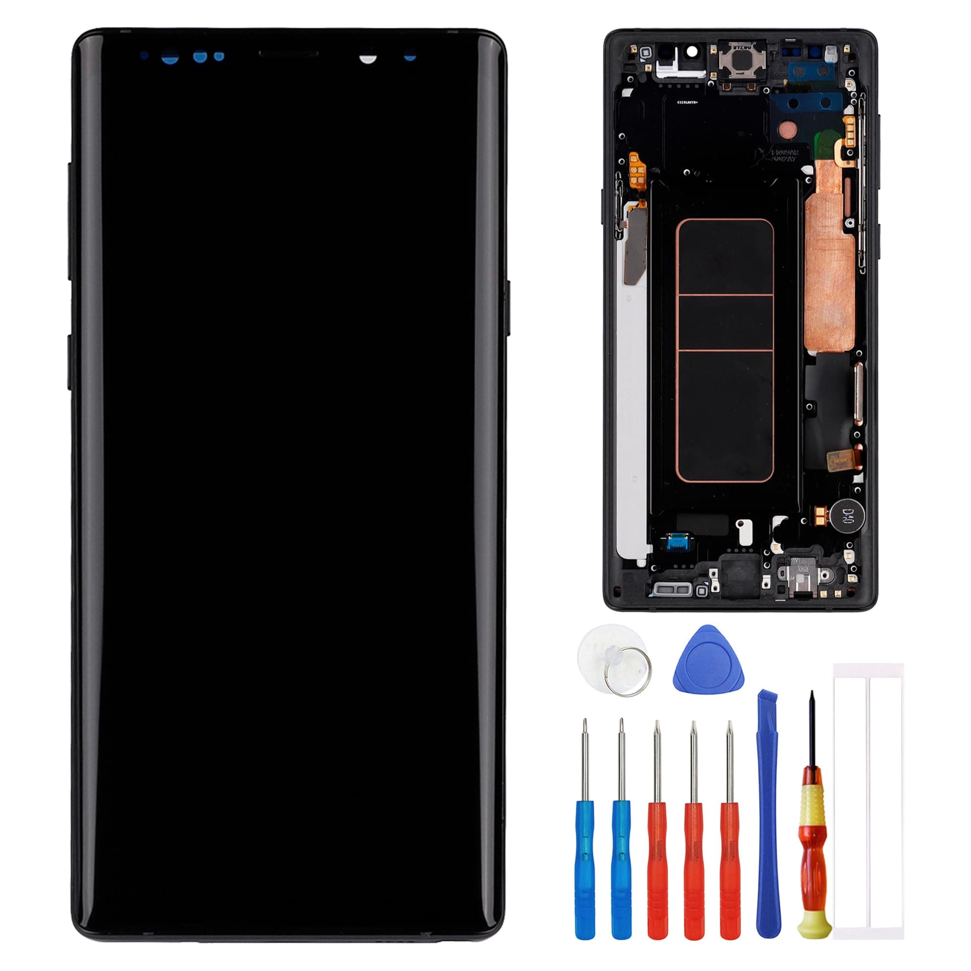 TFT Digital Display Compatible with Samsung Galaxy Note 9 SM-N960F SM-N9600 6.4" LCD Display Touch Screen Assembly with Tools Fingerprint not Supported(with Frame)