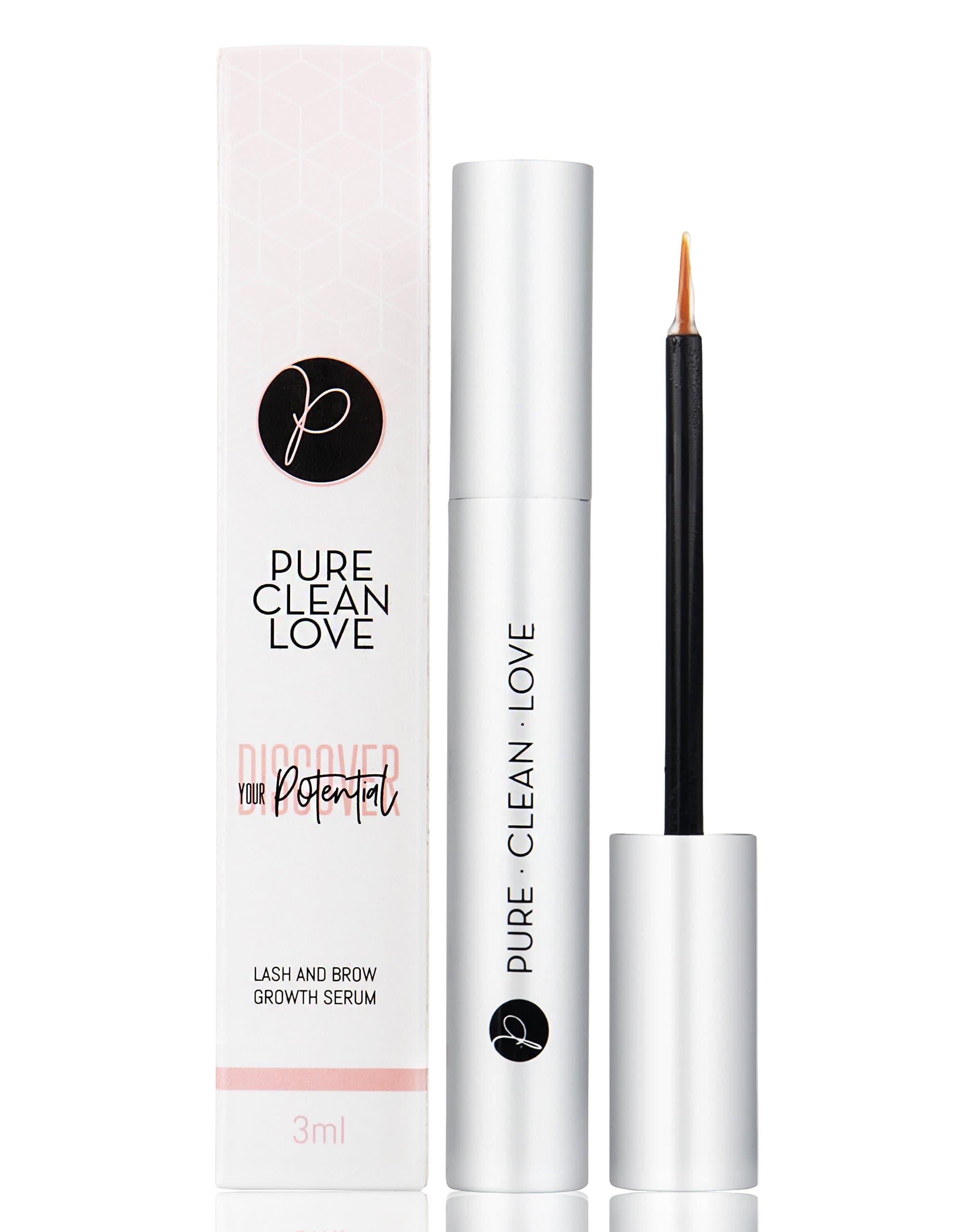 Eyelash Growth Serum, Rapid Lash & Brow Boost for Enhanced Regrowth - Advanced Formula Pentapeptide 17 - Grows Long Fuller Thicker Eye Lashes Eyebrows - Prevents Breakage Fall Out - FDA Approved (3ml)