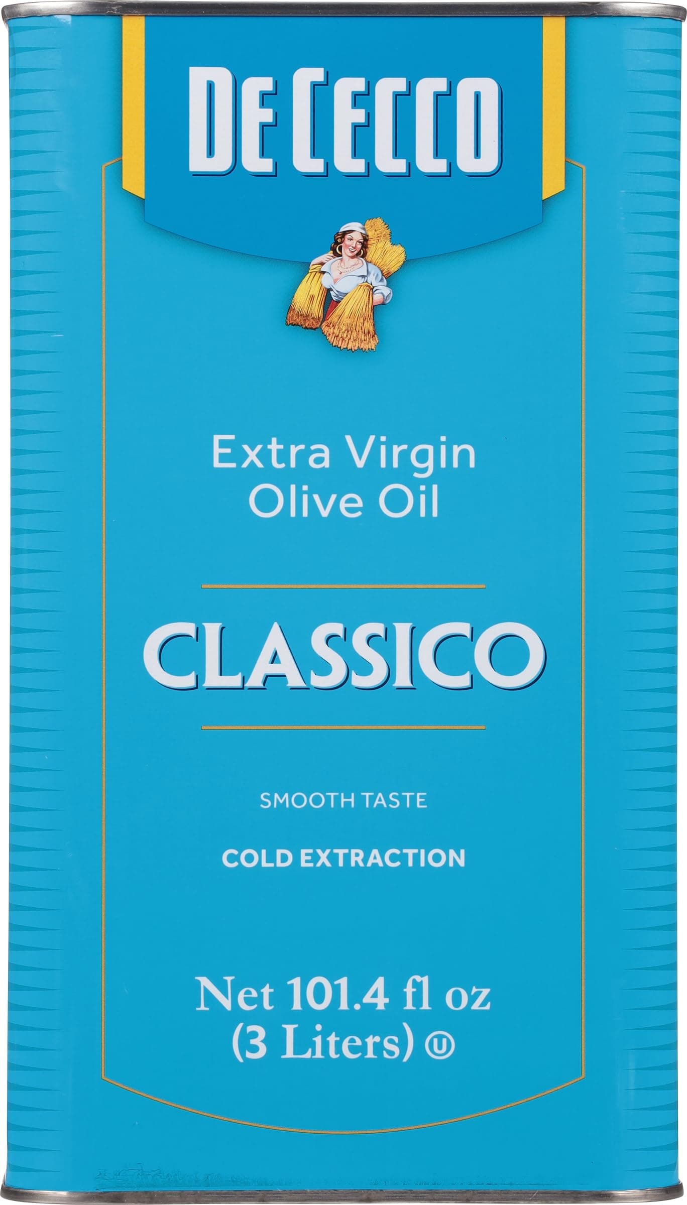 Extra Virgin Olive Oil, Classico, Cold Extraction, Great for Cooking & Smooth Taste, 101.4 Fl Oz