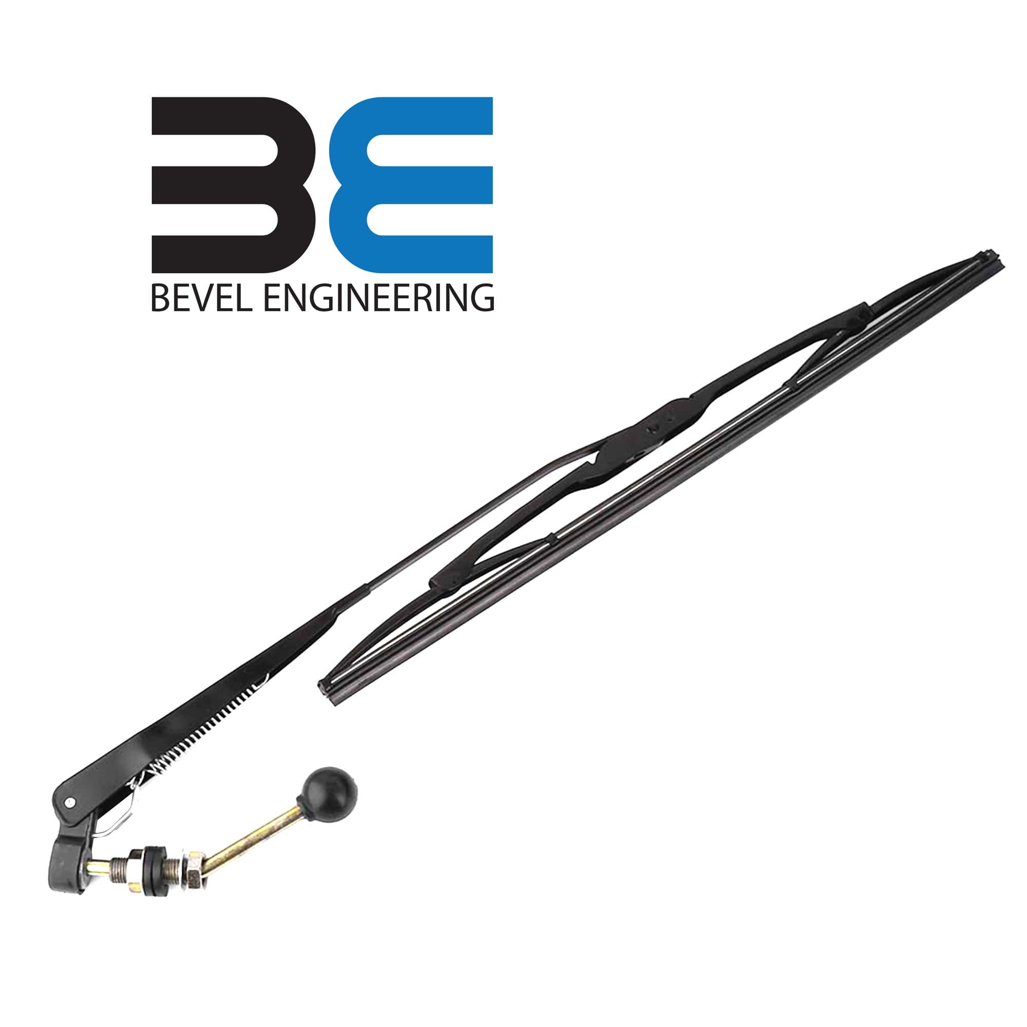 Bevel Engineering Upgraded UTV Hand Operated Windshield Wiper With 16" Blade, Compatible With Polaris Ranger RZR 900 1000