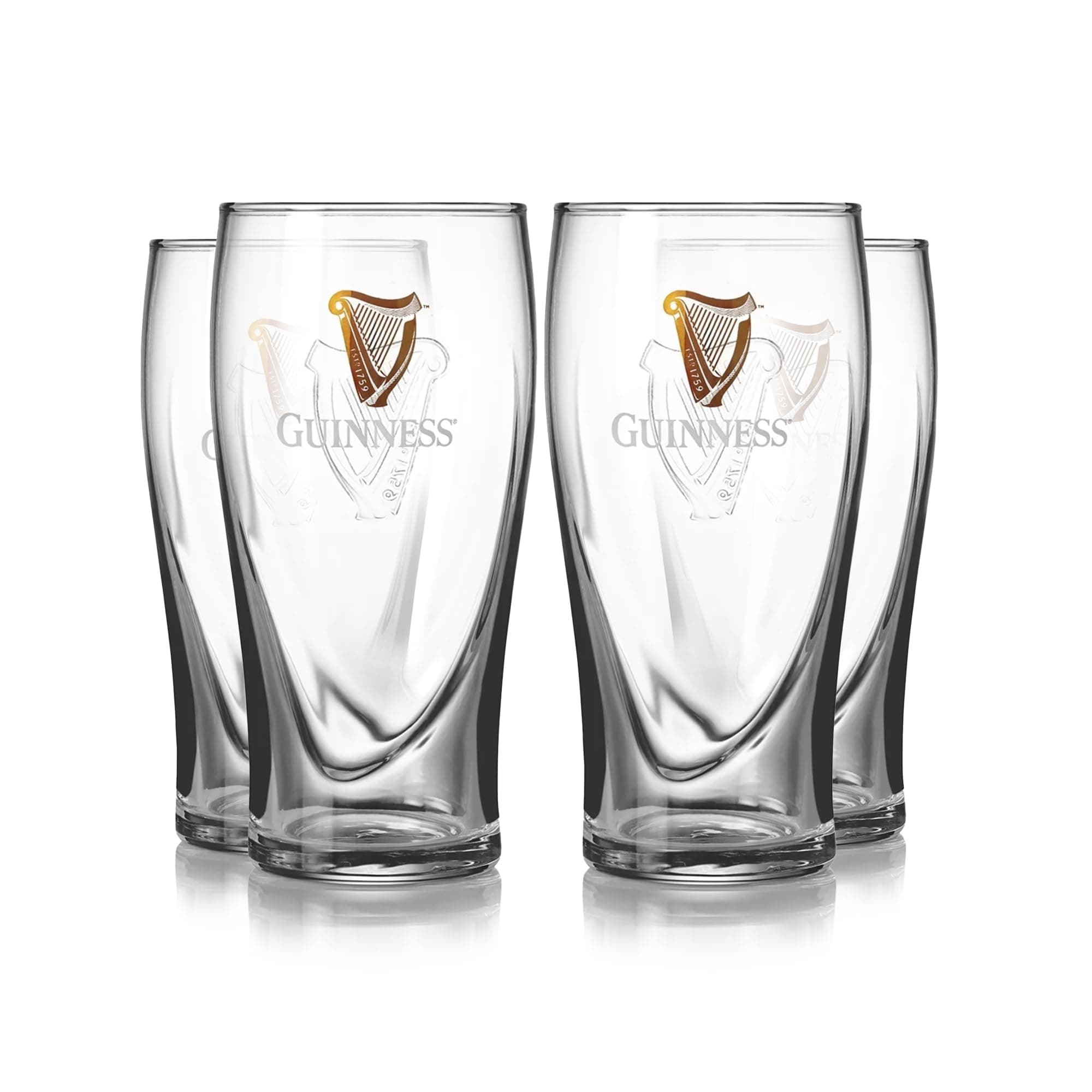 Guinness Gravity Official Beer Pint Glass 4-Packs