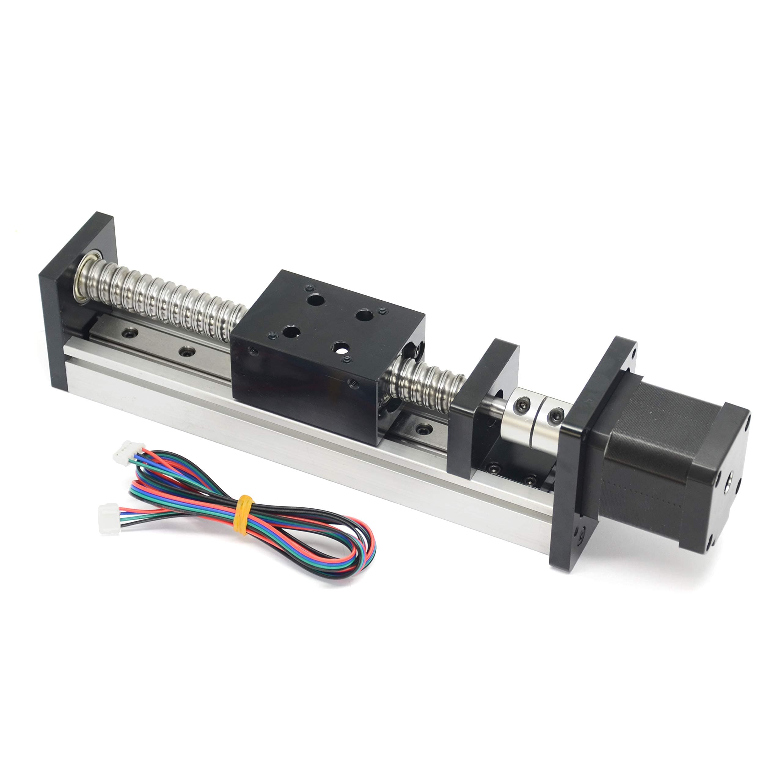 100mm Long Travel Linear Stage Actuator with Square Linear Rails Ball Screw Sfu1605 with Nema17 Stepper Motor for Xyz Axis Diy Cnc Router Parts