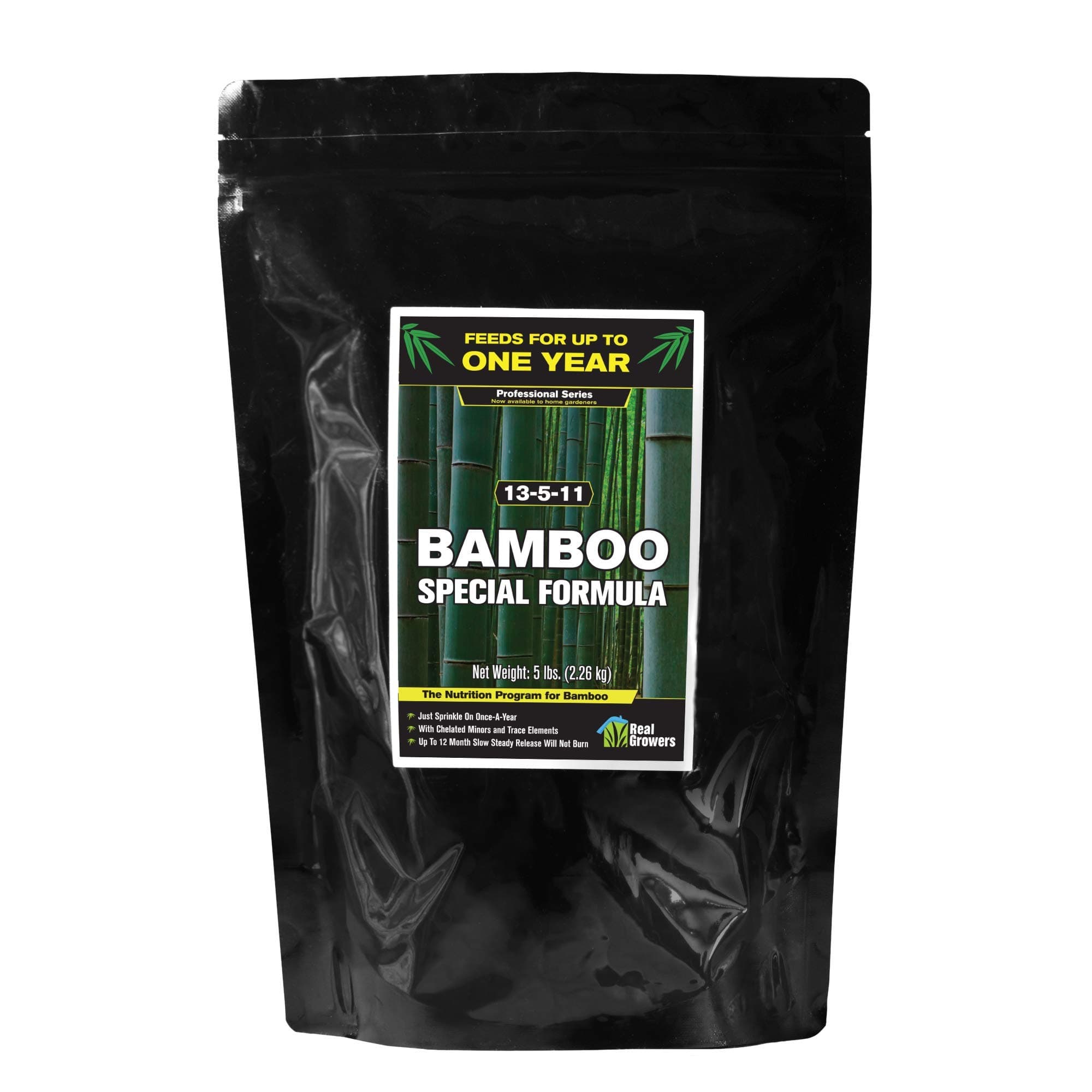 - Bamboo Special 12 Month Control Release 13-5-11 High Nitrogen Fertilizer - 5 Pound Package