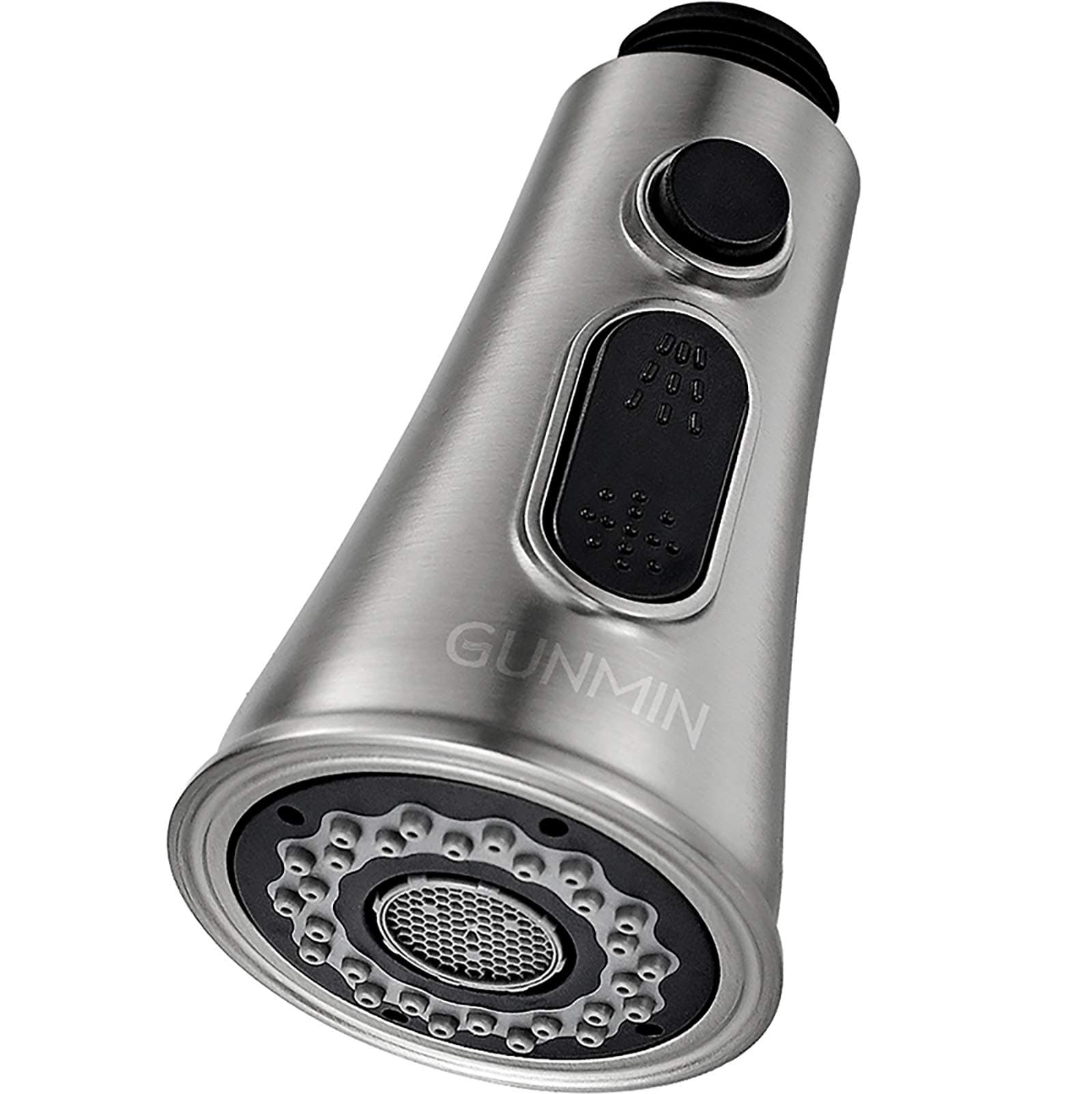 Kitchen Sink Faucet Head Replacement Part Pull Out Spray Head - Brushed Nickel Finish (D-1003B)