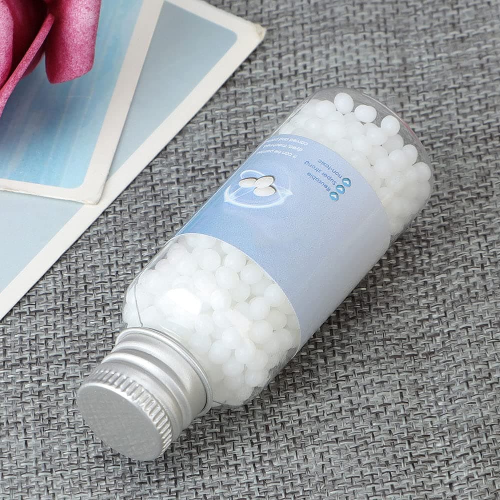 20g Polymorph Thermoplastic for DIY Art Crafts, Moldable Plastic Pellets Reusable Thermoplastic Beads DIY Pellets Polymorph Plastic Moldable Glue