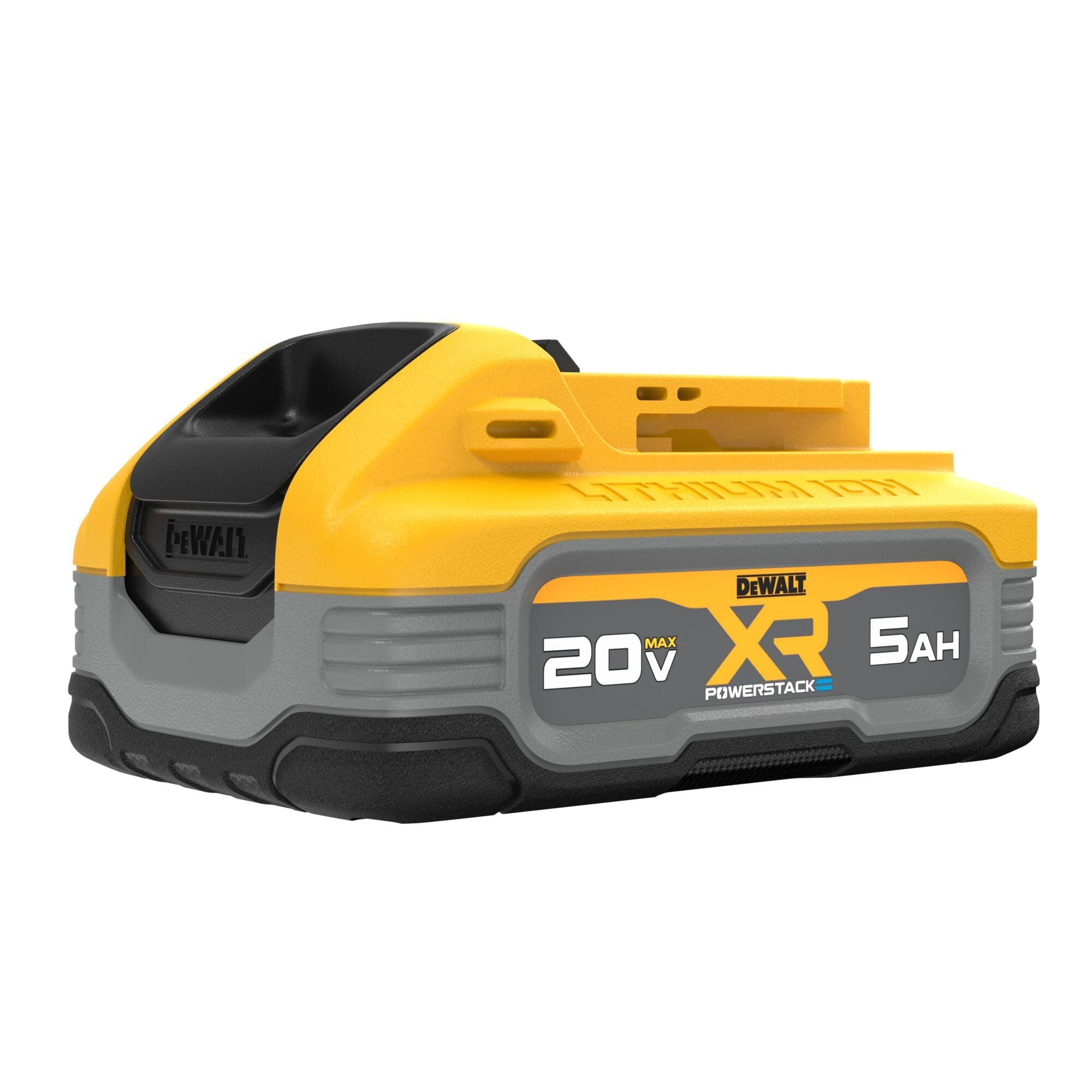 DEWALT 20V MAX Battery, POWERSTACK, More Power More Compact, Rechargeable 5Ah Lithium Ion Battery (DCBP520)