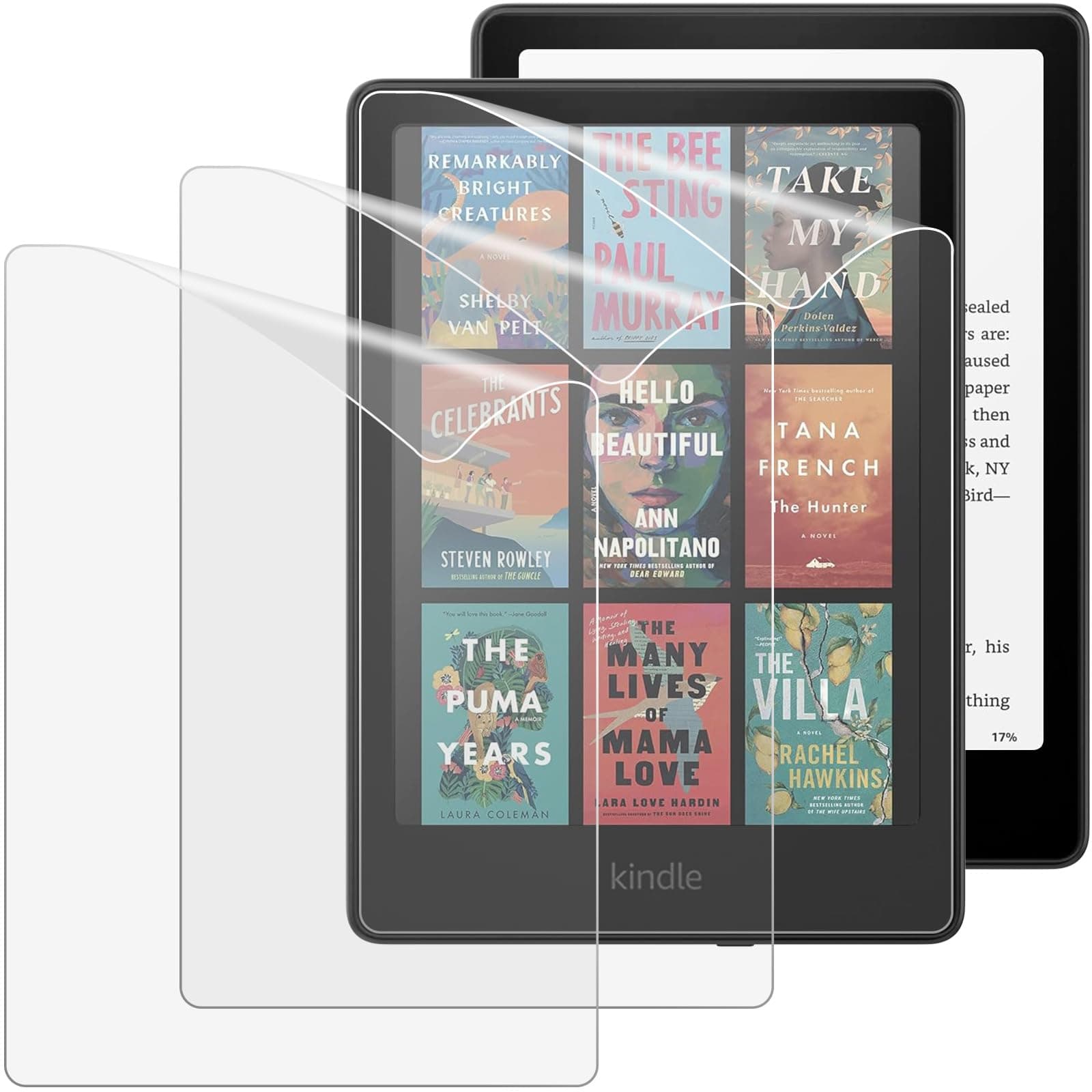 MoKo 3 Pack Screen Protector for 7" Kindle Paperwhite 12th Generation 2024 and Kindle Colorsoft Signature Edition, Anti-Glare Premium PET Protective Film Full-Coverage Matte Screen Protector