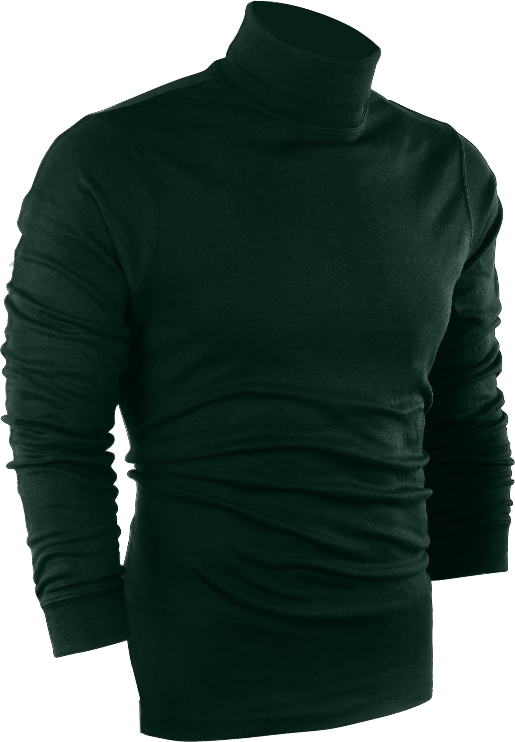 Turtleneck Men Slim Fit UPF 50+ Lightweight Pullover Sweater Long Sleeves Top
