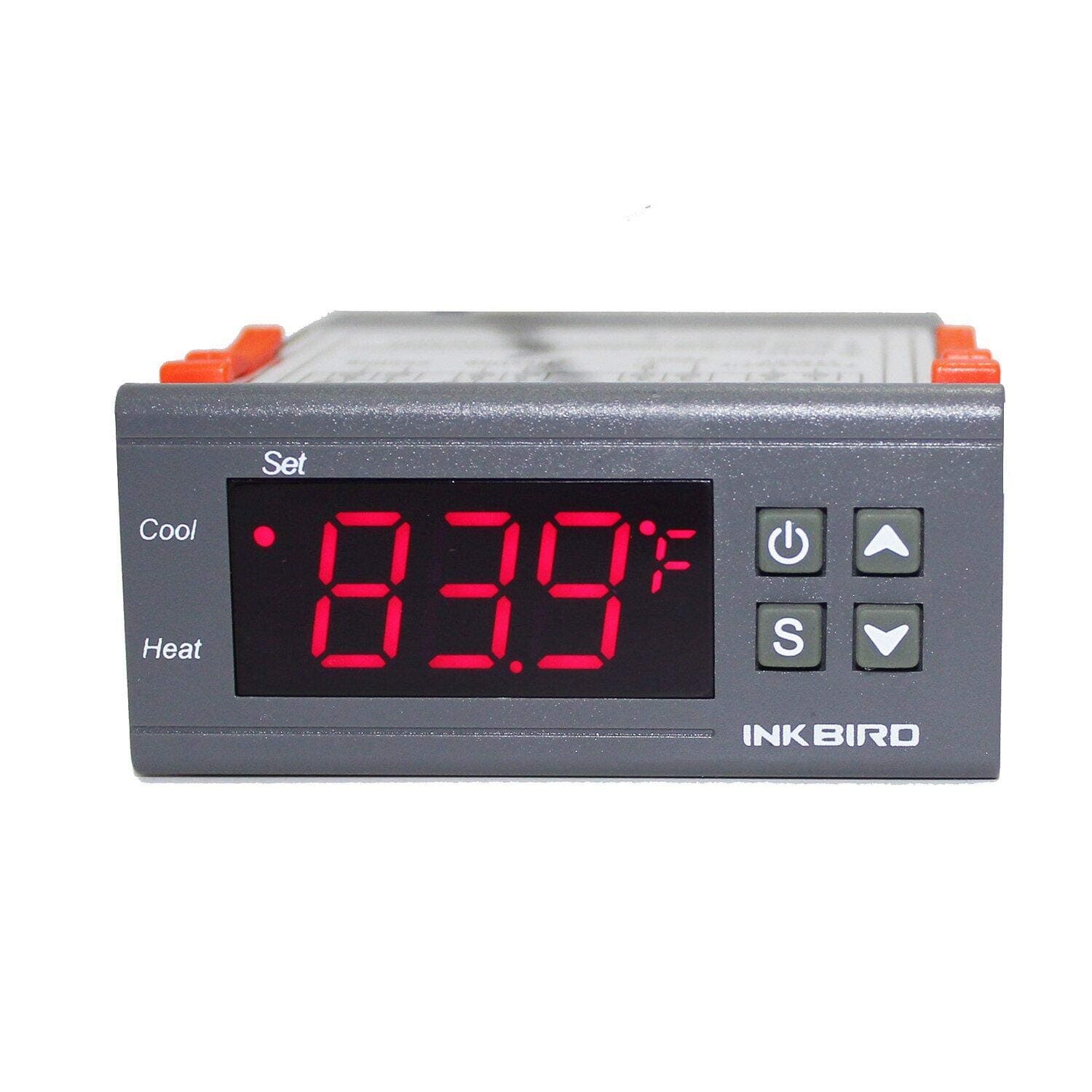 Temp Control Thermostat ITC1000 Dual Stage Digital Temperature Switch Controller ℃ ℉ Display Heating Cooling Relay NTC Sensor 3D Printer Freezer Fridge Hatching 110 Volt