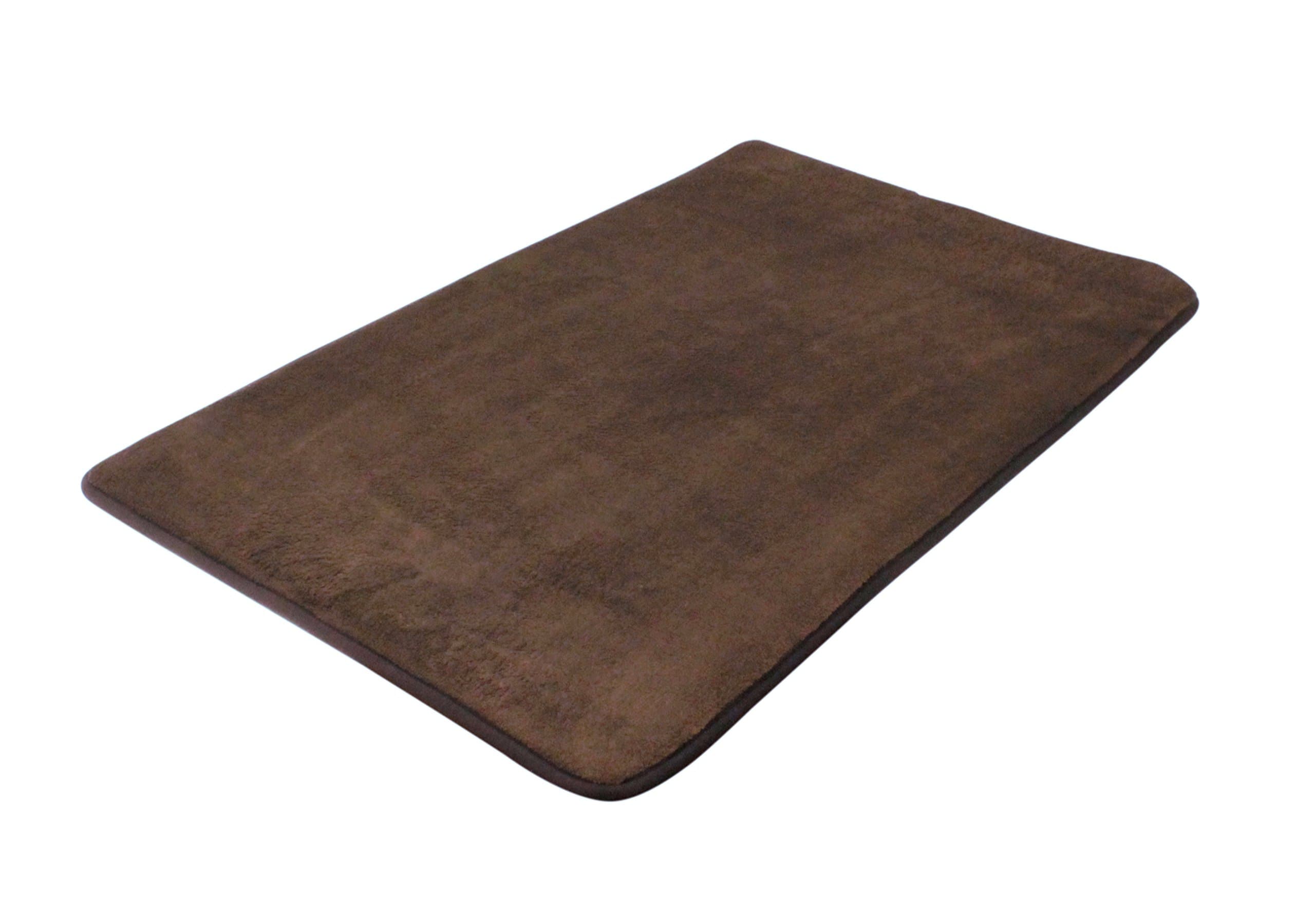 Emopeak LINCRAFT 19.5" x 31.5" Memory Foam Bath Mat - Chocolate Brown