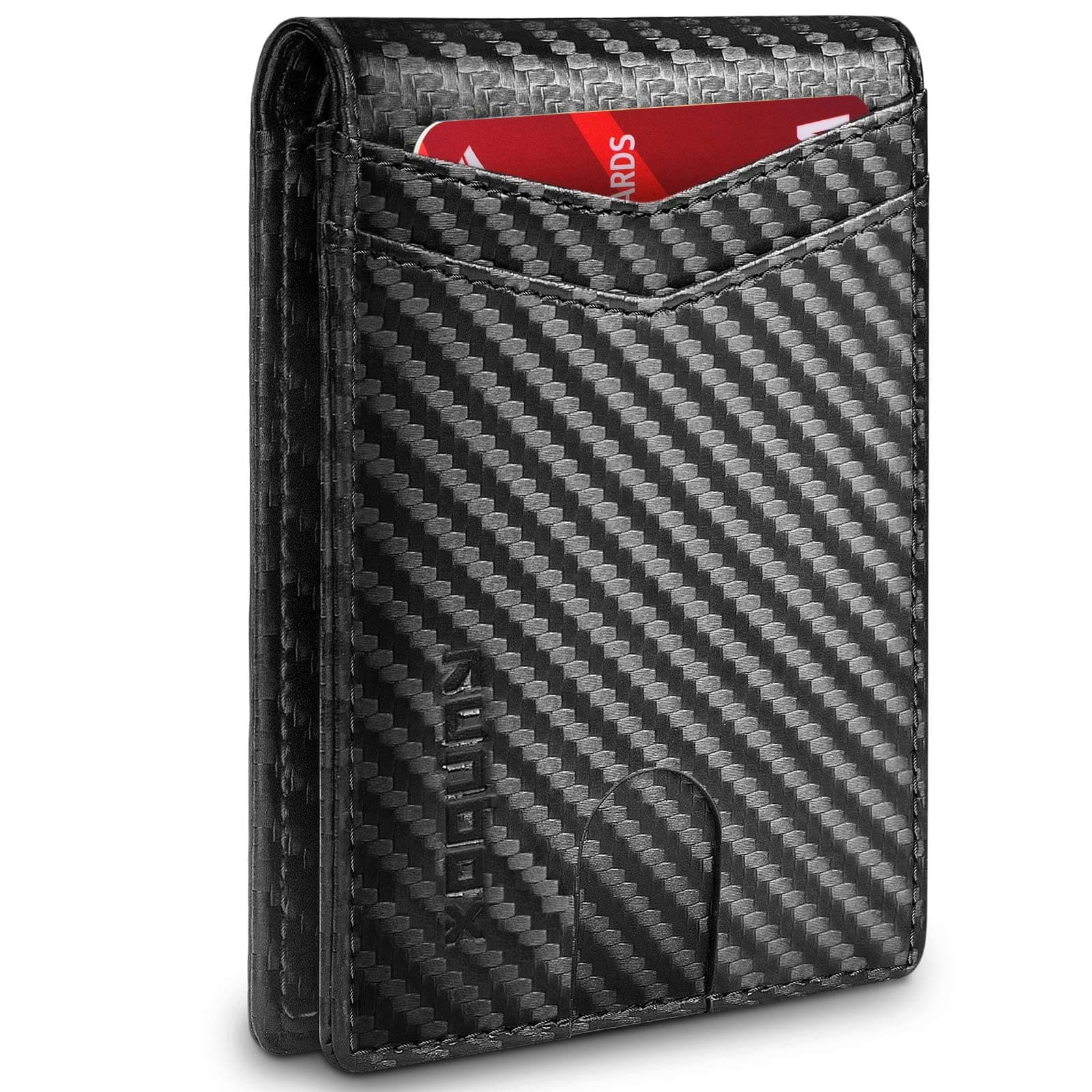 RUNBOX Slim Card Holder Wallet for Men, Minimalist RFID Blocking Wallet with Pop Up Function, Ultra-Thin Design, Metal Business Card Cases holds 12+ Cards, Gifts for Men, Men's Accessories