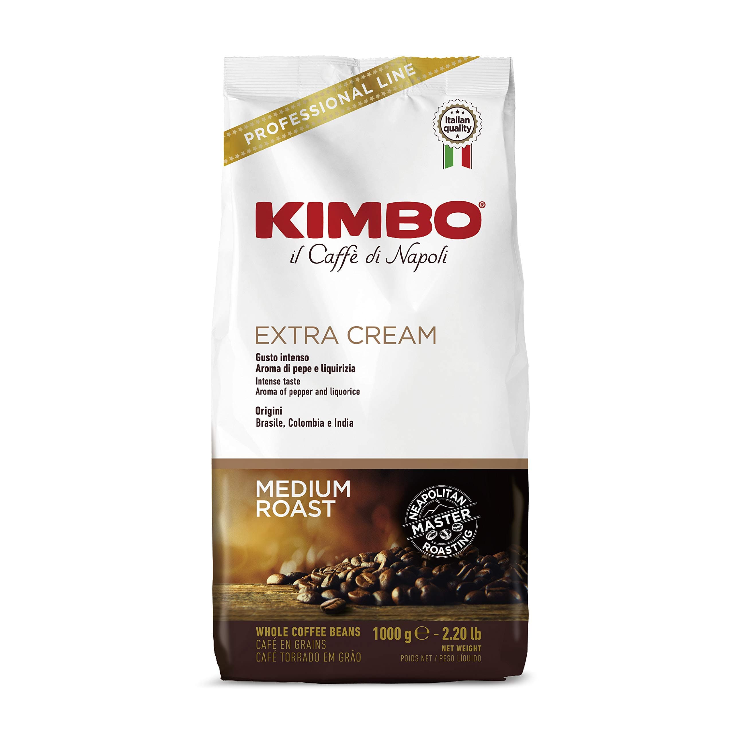 Extra Cream Espresso Whole Beans, 2.2lbs/1000g